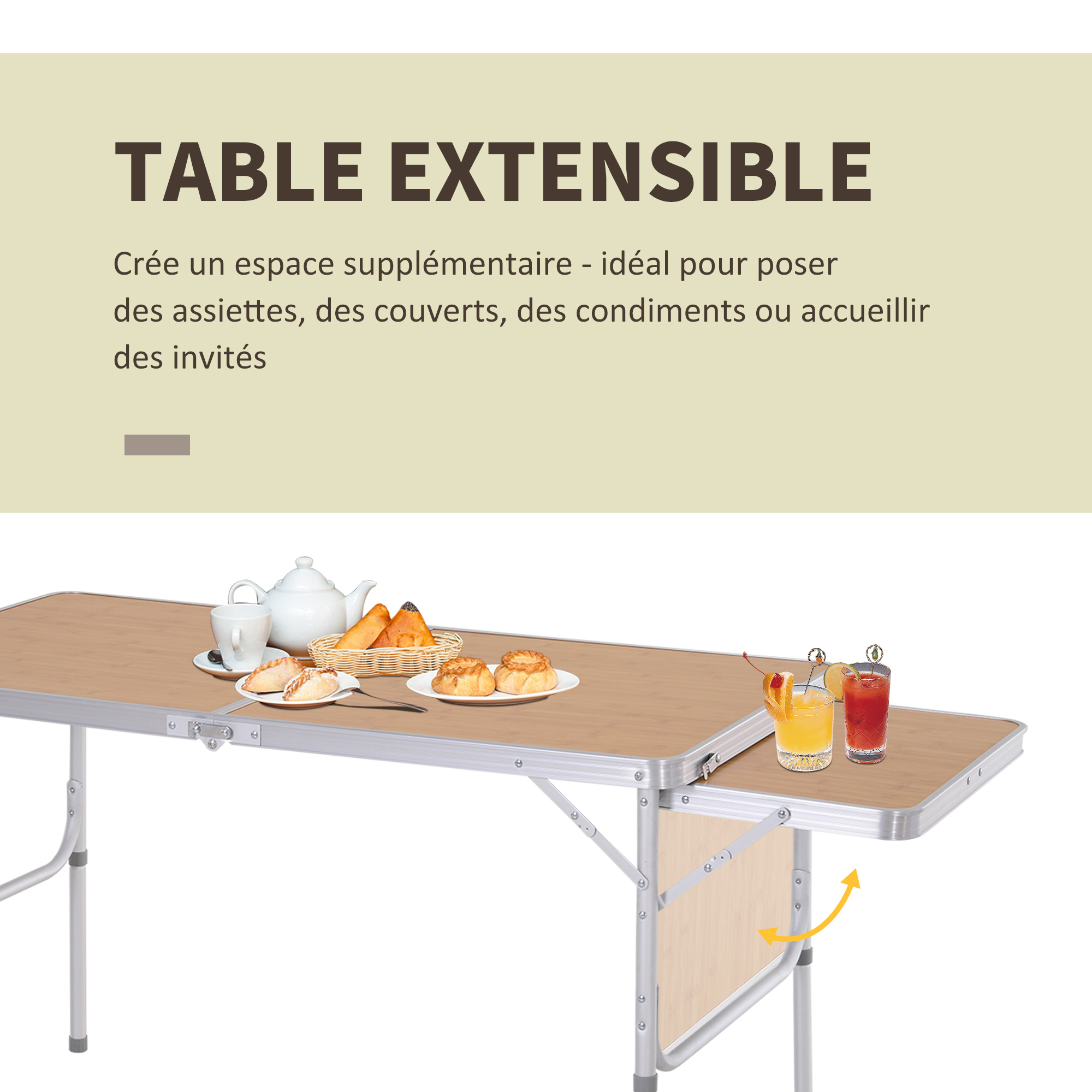 Table Pliante Pour Camping-car - Charge Max 20 Kg, Montage Latéral Externe, Neuf, Emballage D'origine
