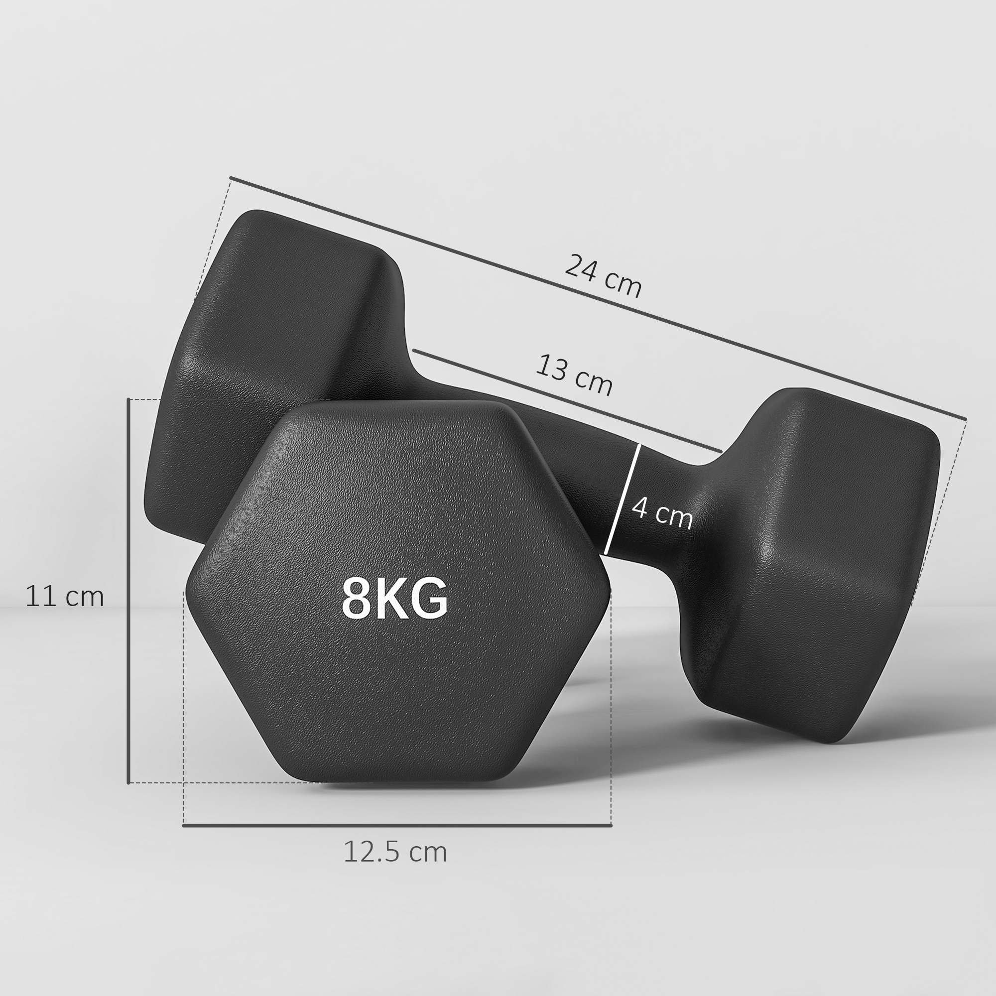 YOLEO Set di manubri, 2x11kg/24,5kg Manubri regolabili Una coppia di manubri regolabili salvaspazio, allenamento della forza e allenamento domestico Pesi variabili salvaspazio (Nero 24,5 kg x2 pz
