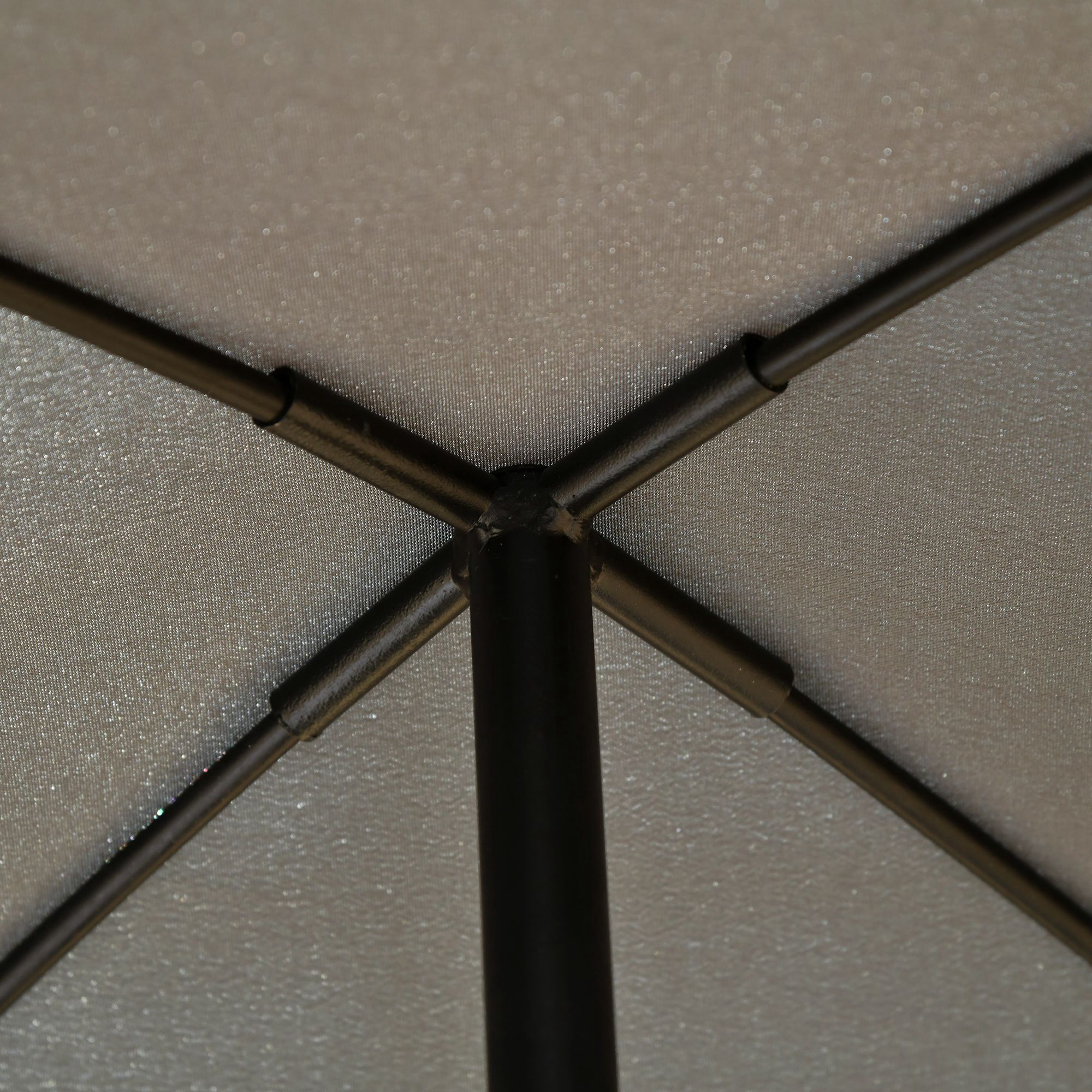 Poltrona A Dondolo Outsunny Da Giardino - Sdraio Imbottito Con Parasole, Grigio/Crema - Foto 13