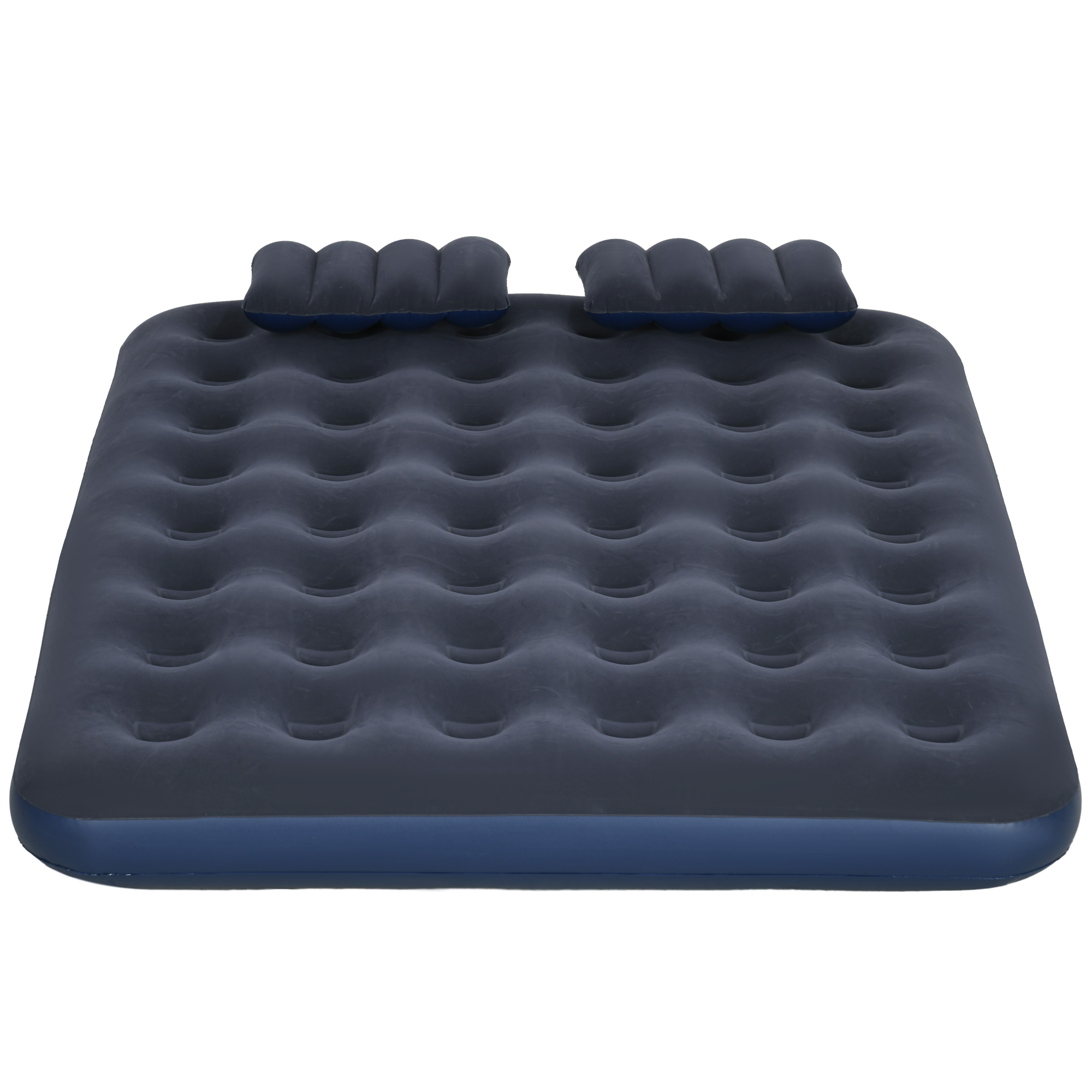 Outsunny Inflatable Double Air Bed, with Hand Pump Blue 8