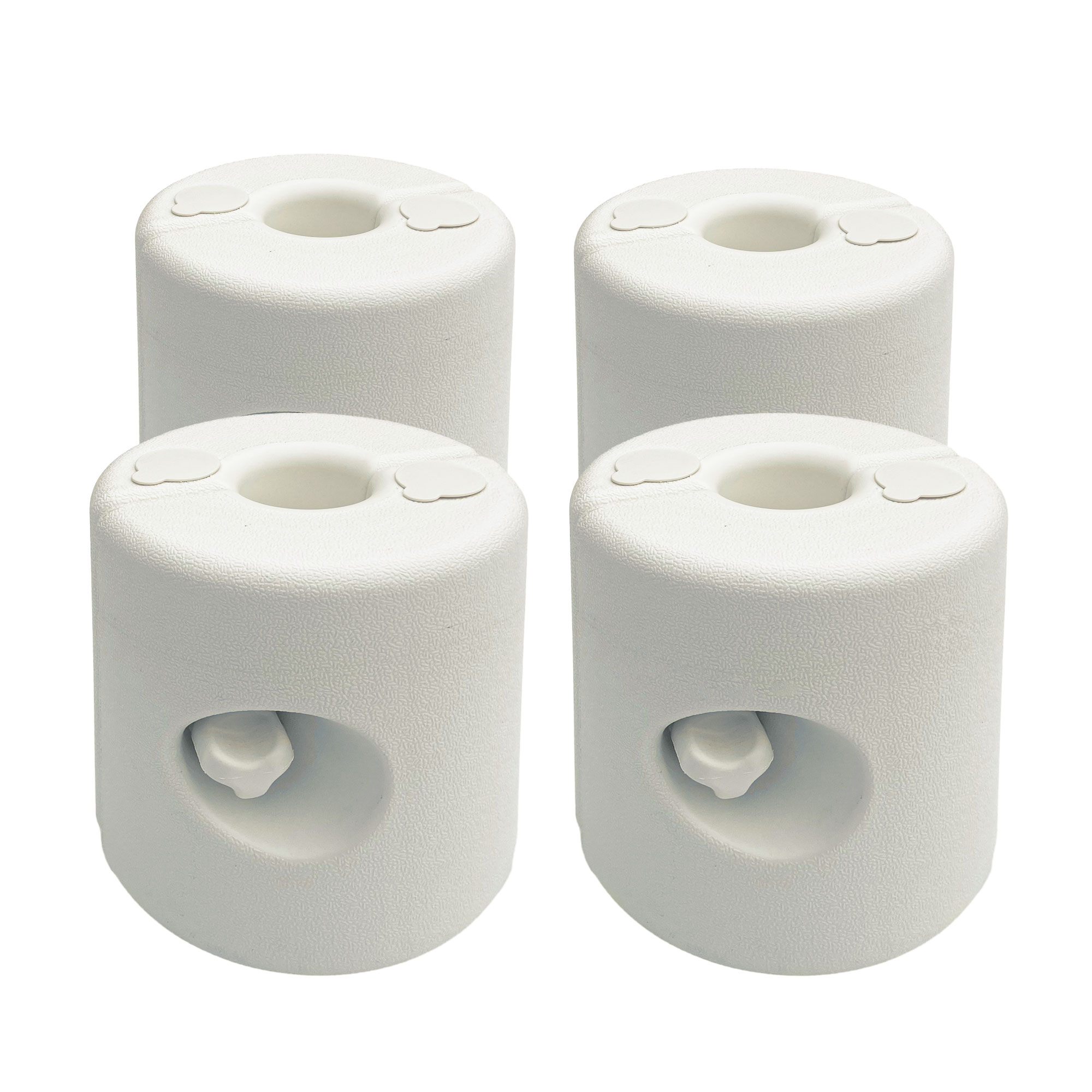 Outsunny Lot de 4 Pieds de tonnelle pop-up remplis d'eau ou de sable pieds de sol pour pavillon en PEHD avec vis de sécurité