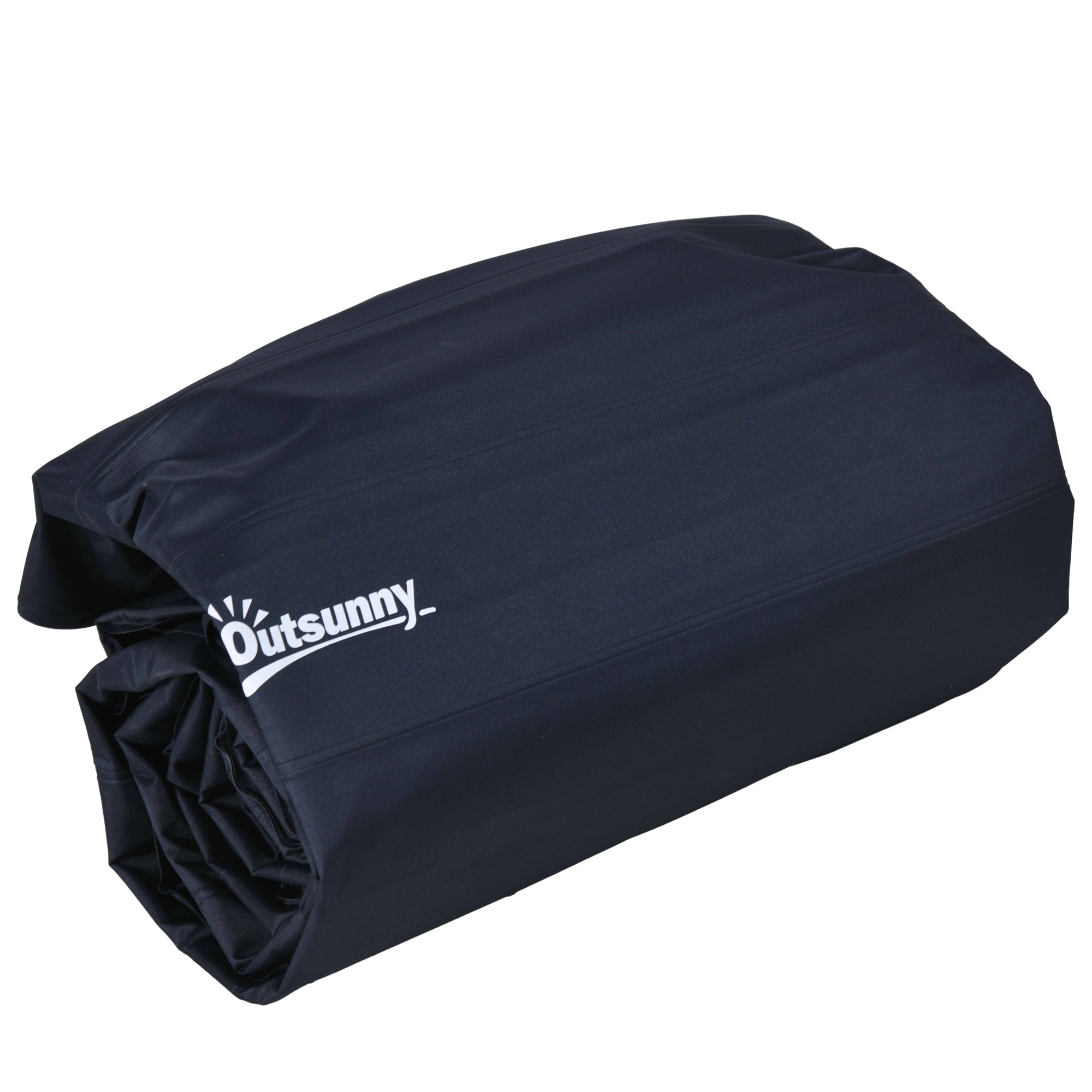 Outsunny Double Inflatable Mattress, with Built-In Pump Blue 9
