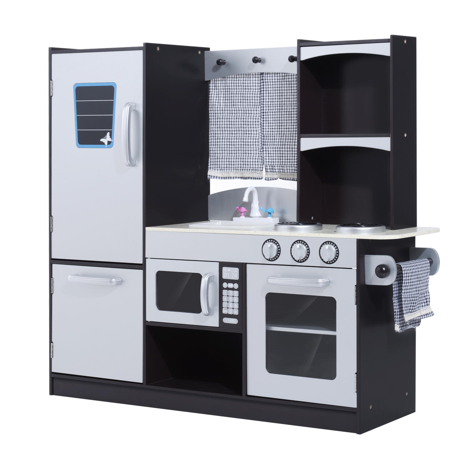 Congelatore Cucina Giocattolo Con Frigo HOMCOM Grande Cucina