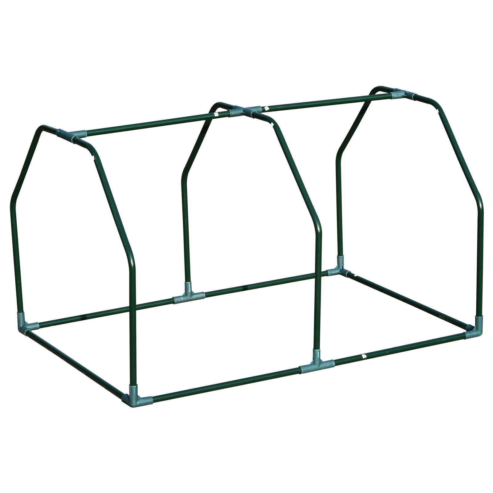 Outsunny Mini  Greenhouse Grow House PVC Cover Steel Frame White 99L x 71W x 60H cm 8