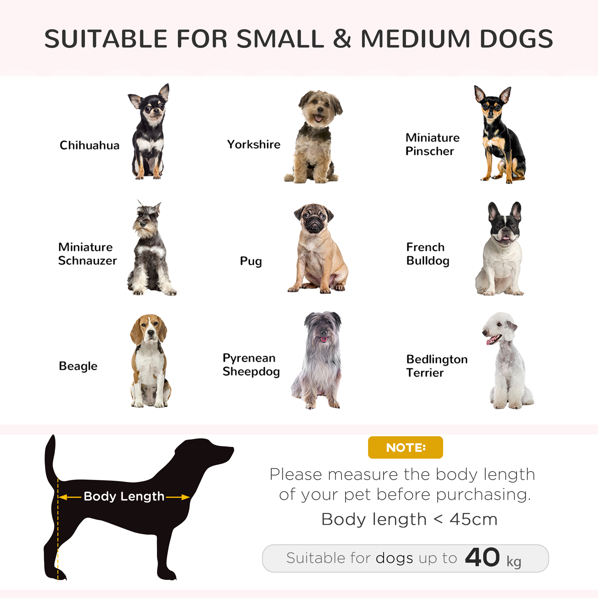 PawHut Elevated Dog Sofa Bed, with Cushion, for Medium and Small Dogs, Grey 4
