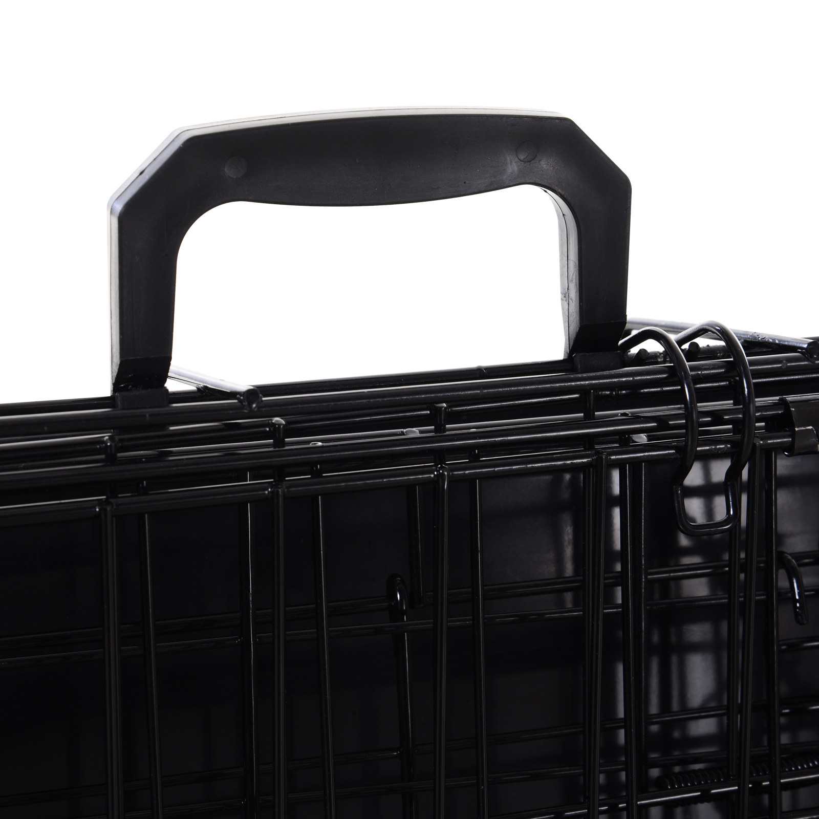 Pawhut Trapeze Collapsible Dog Pet Travel Box Cage Removable Tray 93 x 58 x 65cm 8