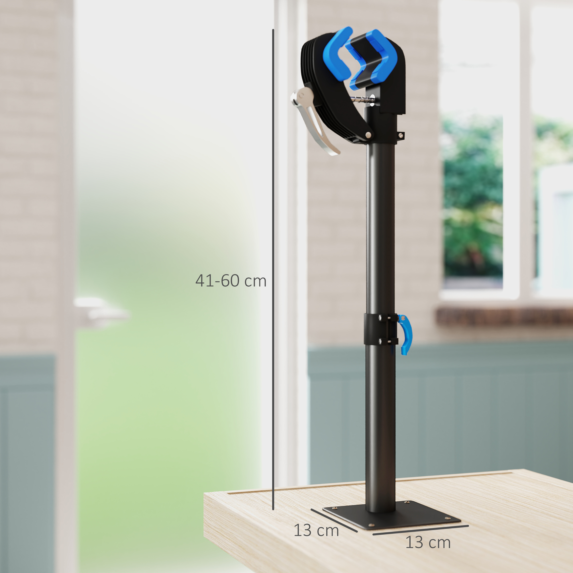 HOMCOM Bike Repair Stand, with Adjustable Clamp, Black 3