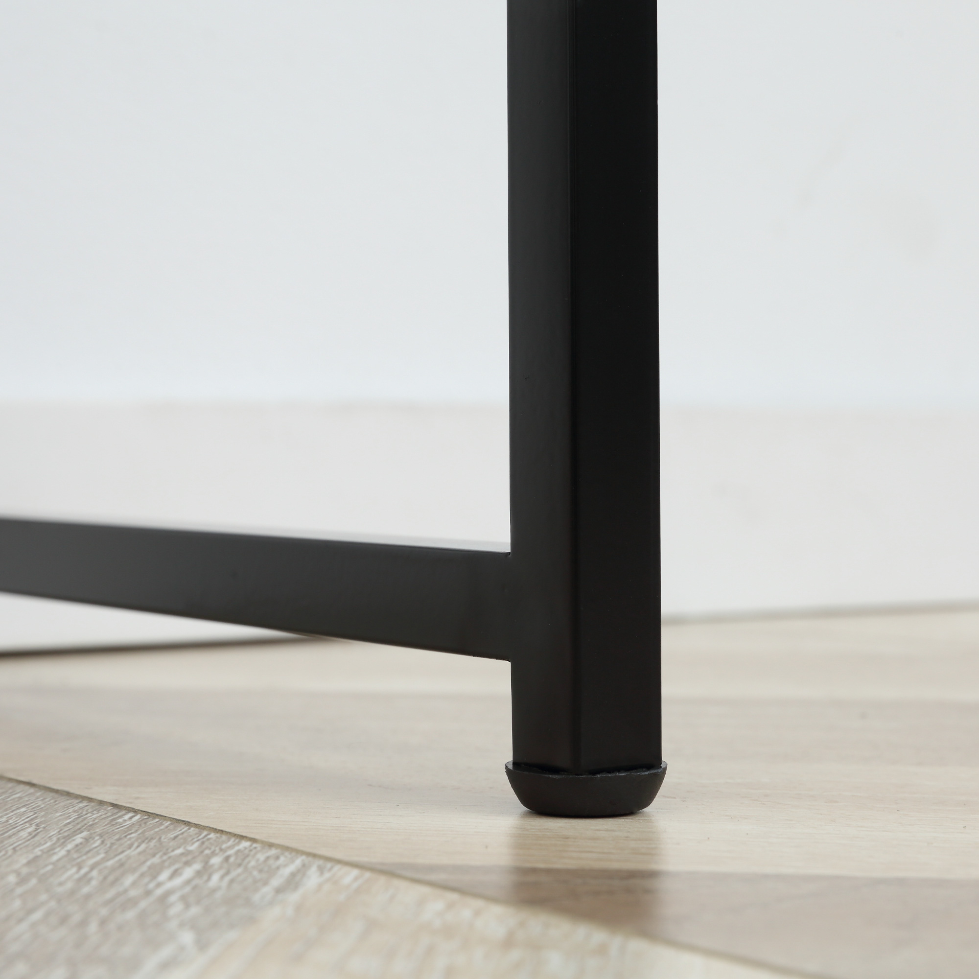 MODERION Tavolo Consolle In Legno Massello Con 2 Cassetti - 90x35x76,5 Cm Per Soggiorno E Corridoio - Nero - 3