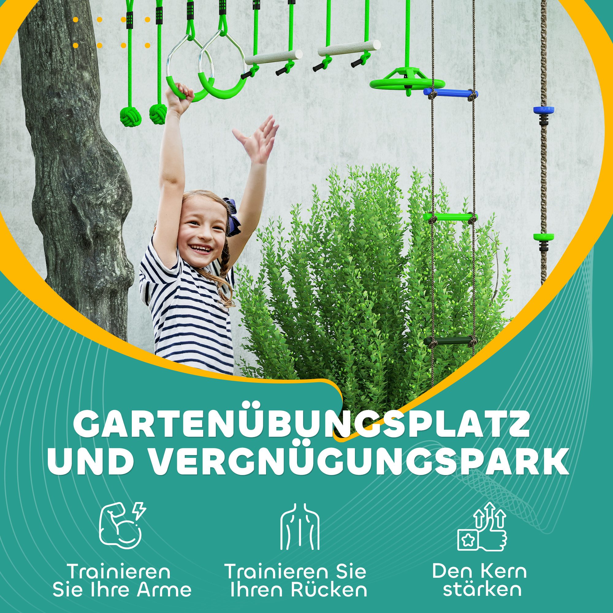 yunn⭐︎kids LIFE AIYAPLAY Zestaw do wspinaczki na linie dla dzieci