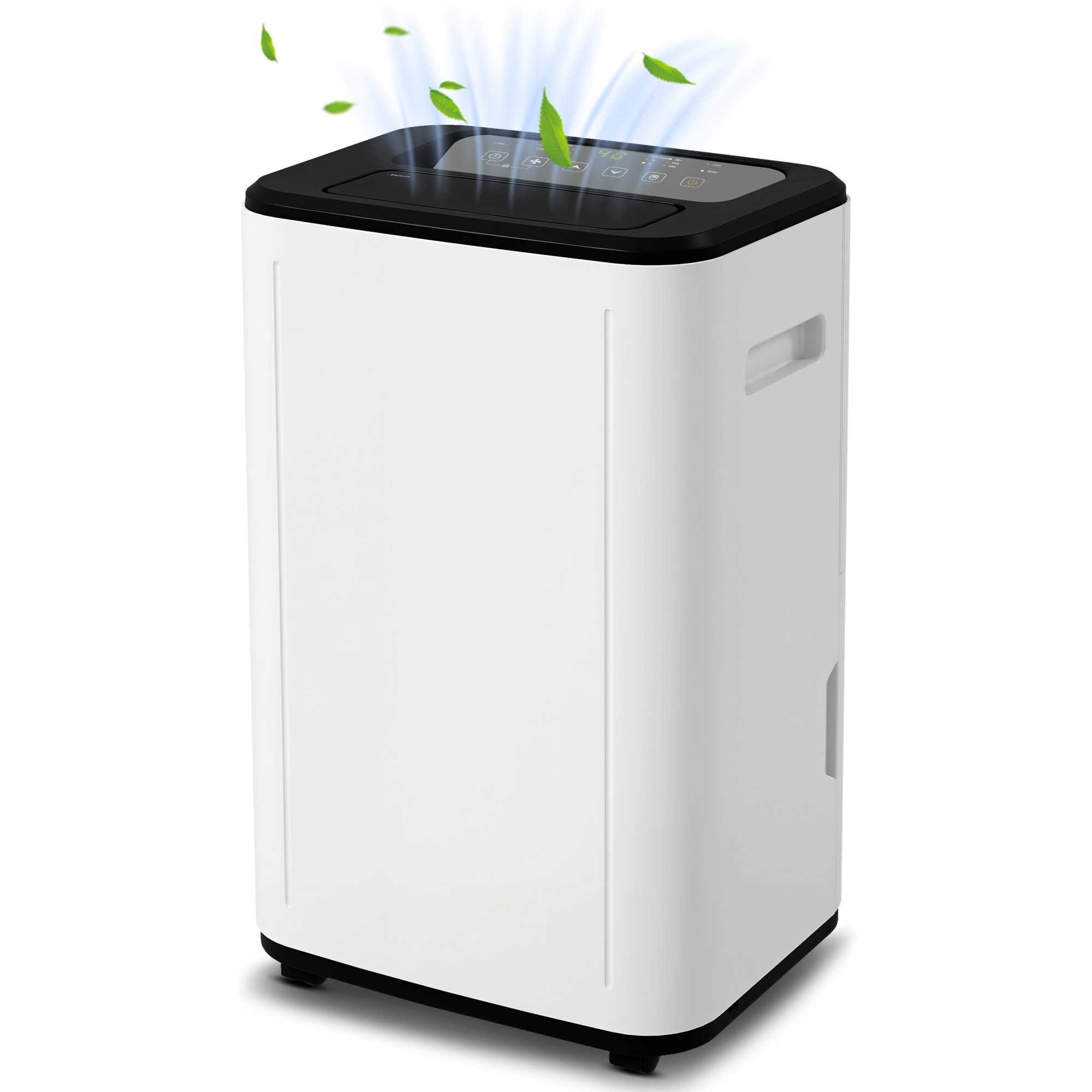 HOMCOM Deshumidificador Eléctrico Depósito de Agua 6 Litro 20L/día con 3 Modos 2 Velocidades Temporizador 33,5x26x53 cm Blanco   Aosom España