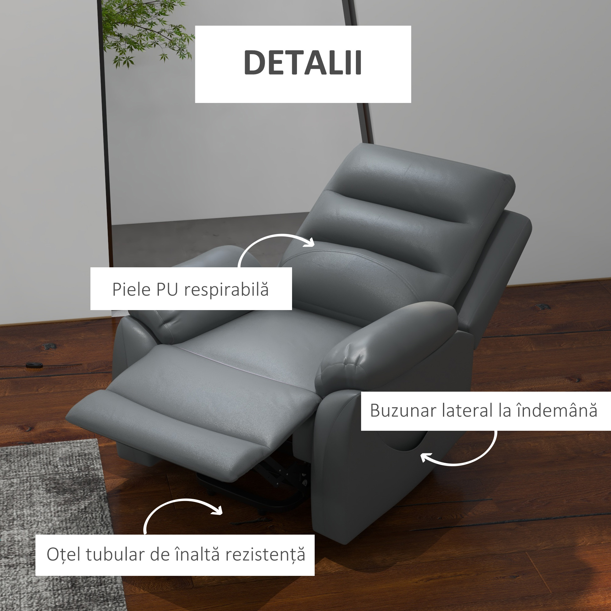  Fotoliu Electric cu Masaj - Pentru Persoane Varstnice [7]