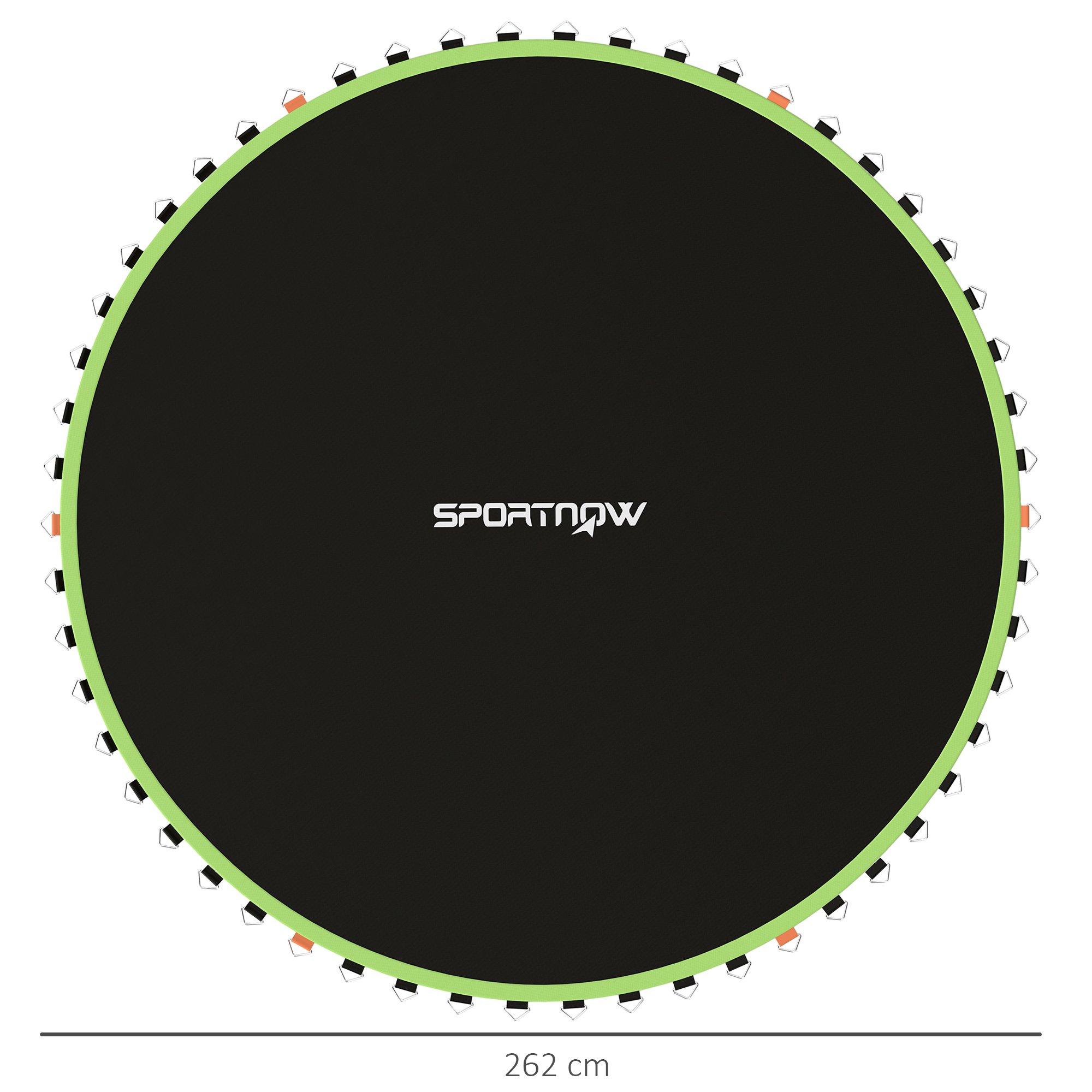 SPORTNOW Trampoline Replacement Mat with Spring Pull Tool, 54 V-Hooks, for 10ft Trampoline using 14cm Springs, Green 3