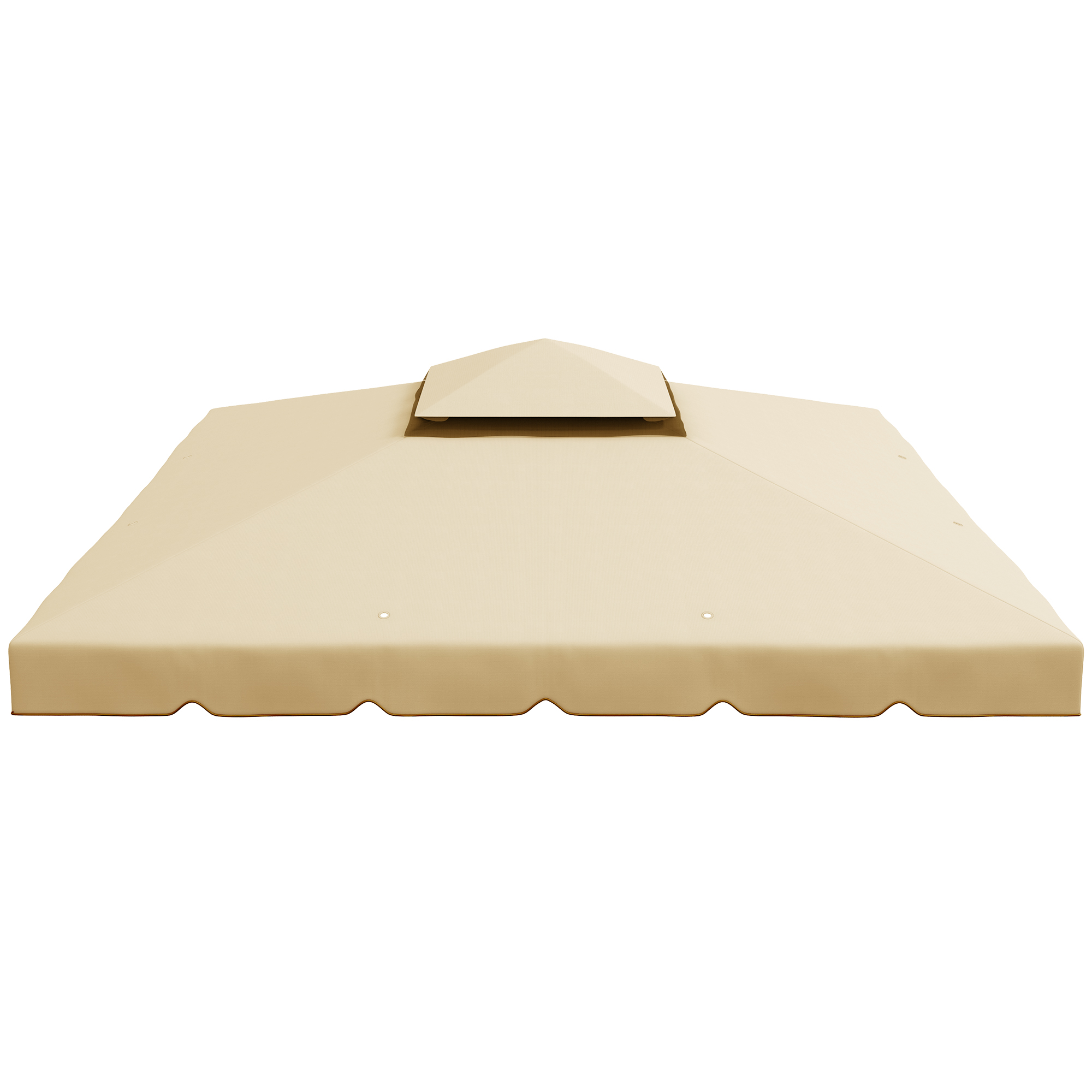 Outsunny Ersatzdach für Pavillon, Partyzelt, 3 x 3 m, Polyester-Hochdichtegewebe 170 g/m², beige Aosom