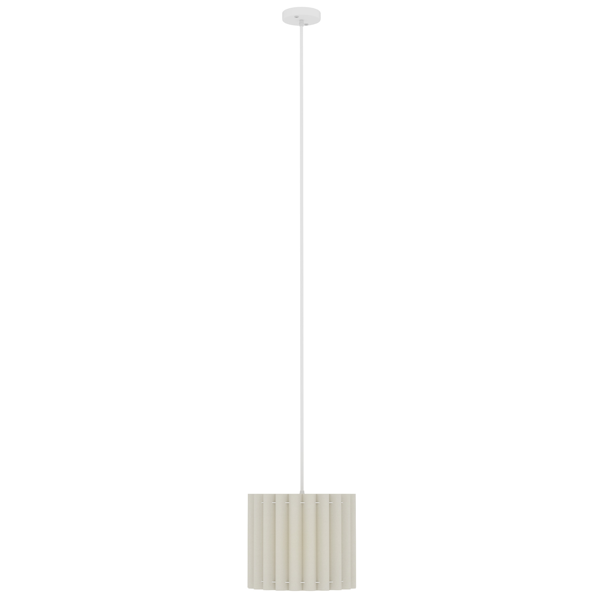 HOMCOM Linen Pendant Light, Modern Wave Ceiling Light Shade, E27 Lampshade for Living Room, Bedroom, Kitchen, Hallway, Black
