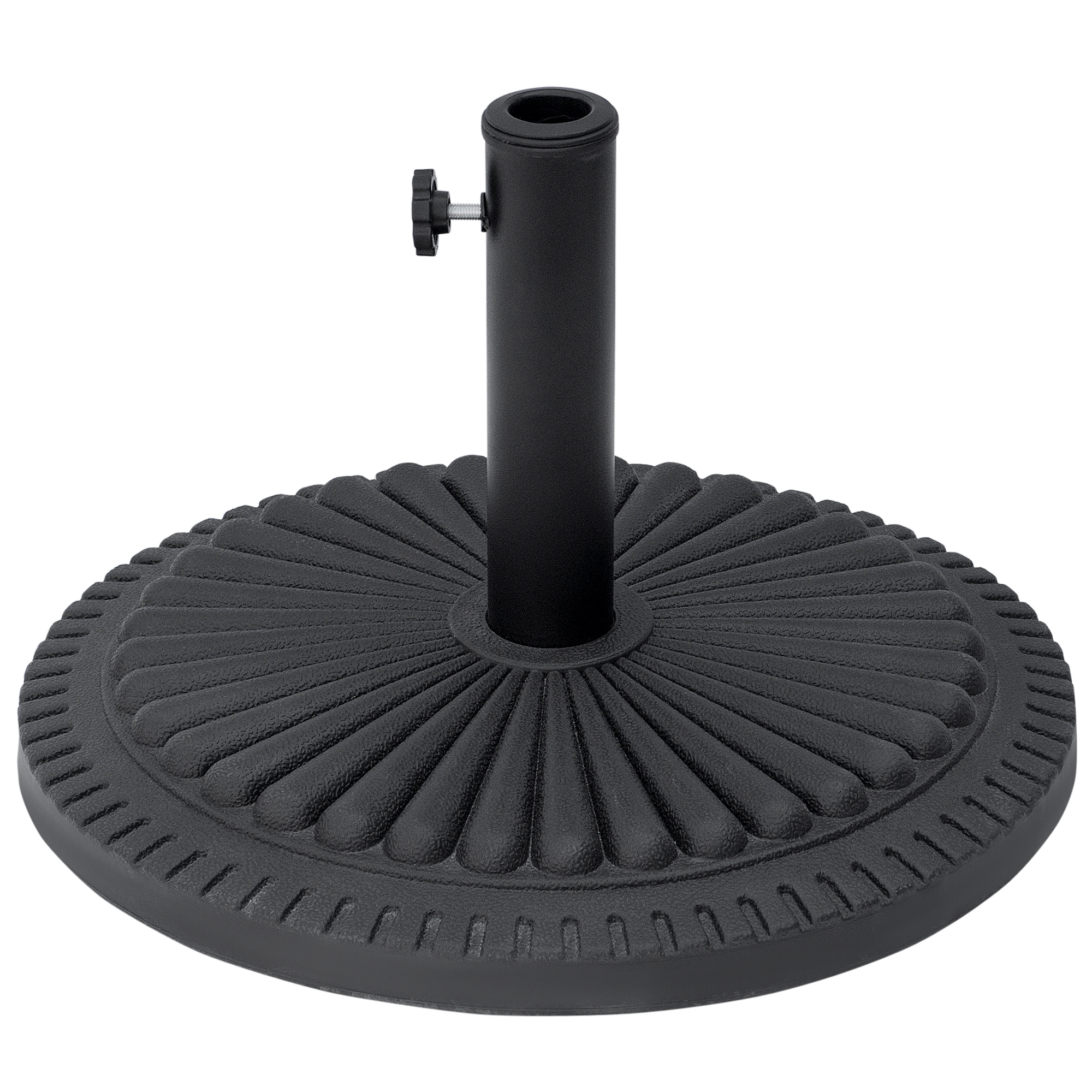 Outsunny Base para Sombrilla de Jardín Adecuada para Postes de Diferentes Diámetros 35mm 38mm 48mm Rellena de Cemento   Aosom España