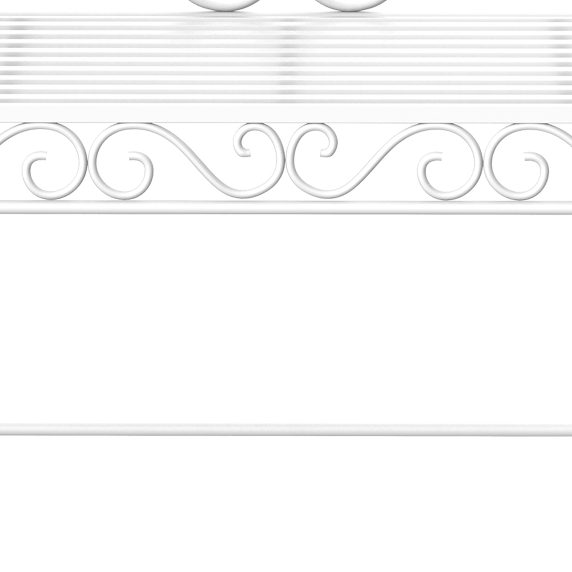 Outsunny Heavy-Duty Garden Bench-White 6