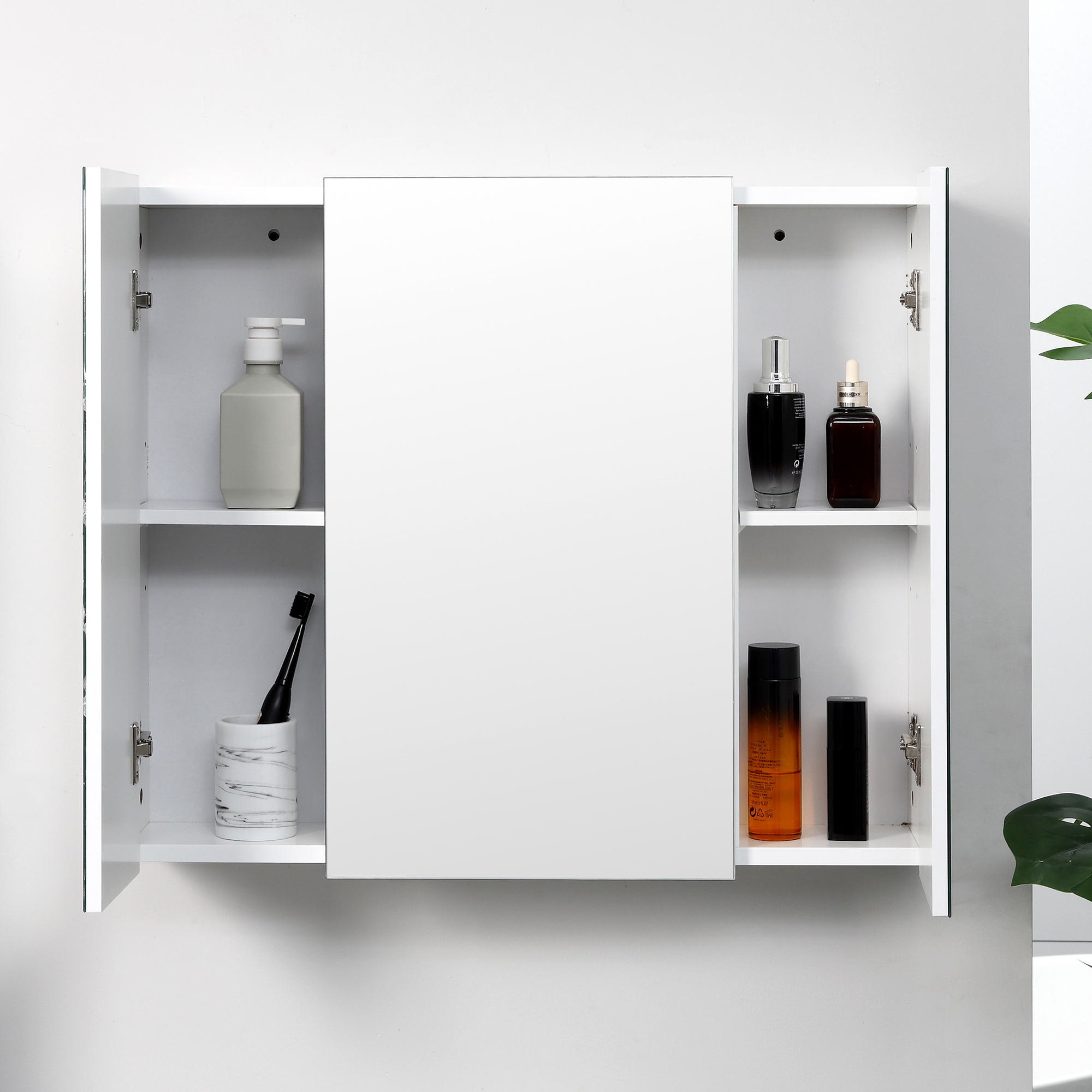 kleankin Wall Mounted Mirror Cabinet White 9
