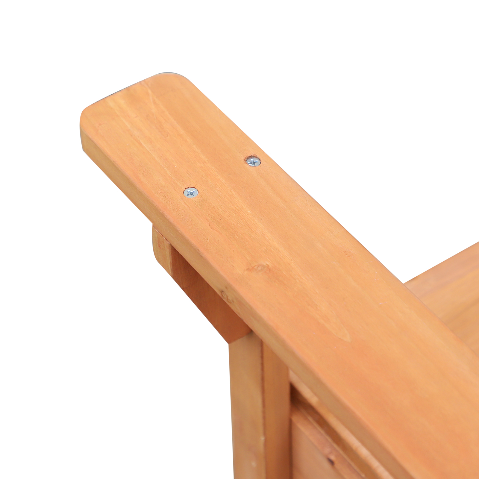 Outsunny Two-Seater Garden Storage Bench Natural 7