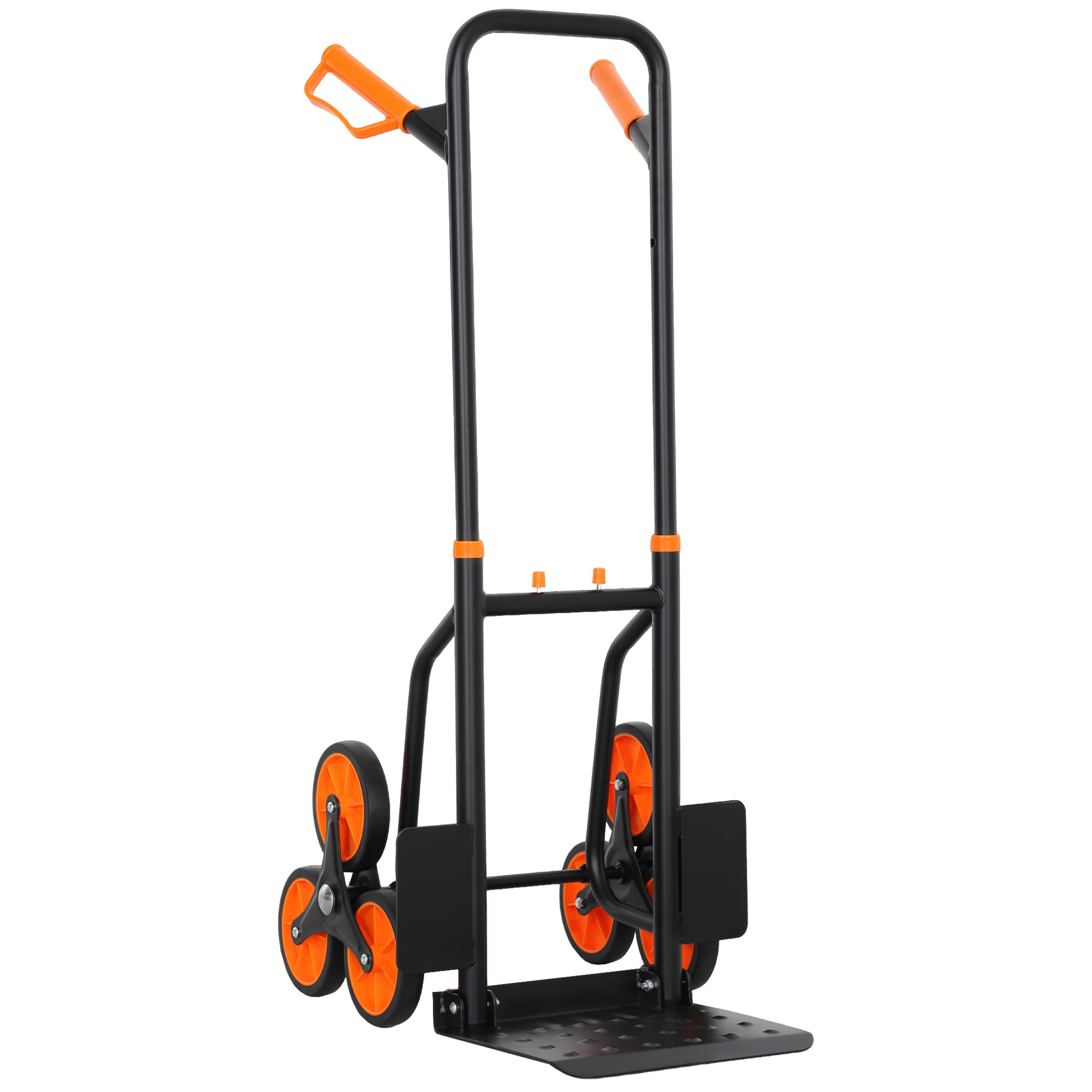 DURHAND Six-Wheel Folding  Sack Barrow Trolley - Black/Green