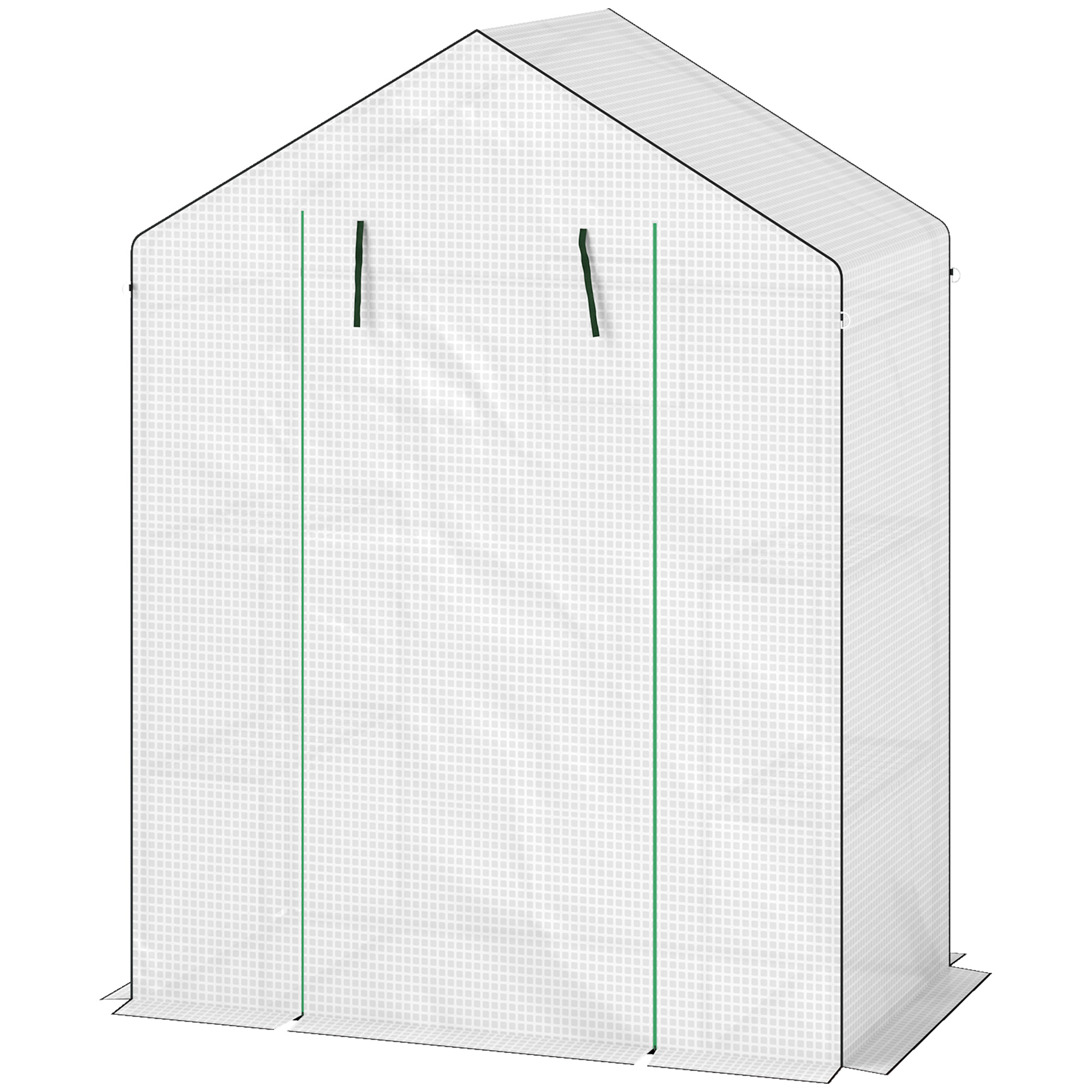 Outsunny Garten-Gewächshaus PE mit 3-stufigen Regalen, Balkon-Gewächshaus, günstig online kaufen