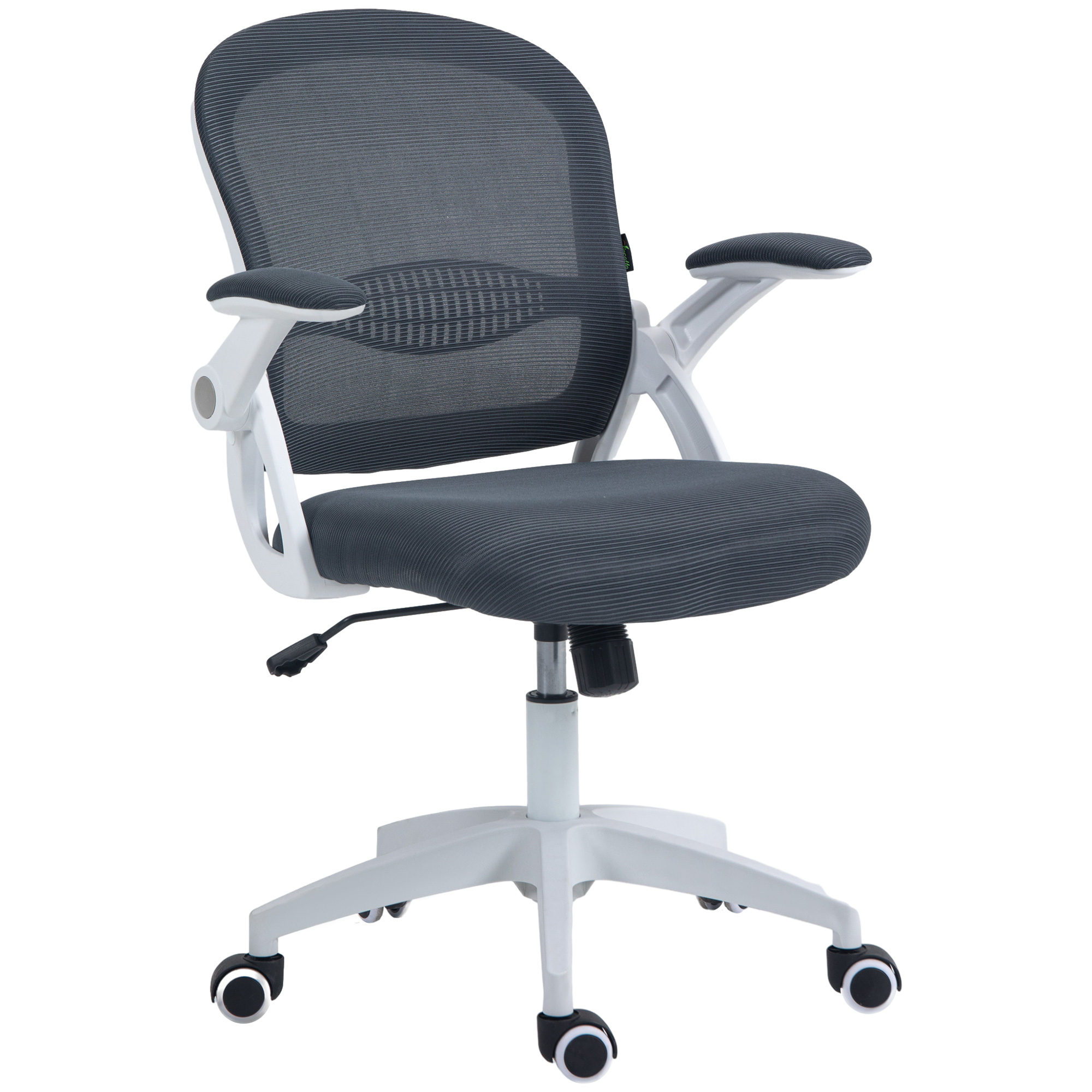 Vinsetto Chaise de Bureau Ergonomique avec Dossier en Maille et Hauteur Réglable, 65.5x61.5x88-97.5cm, Gris