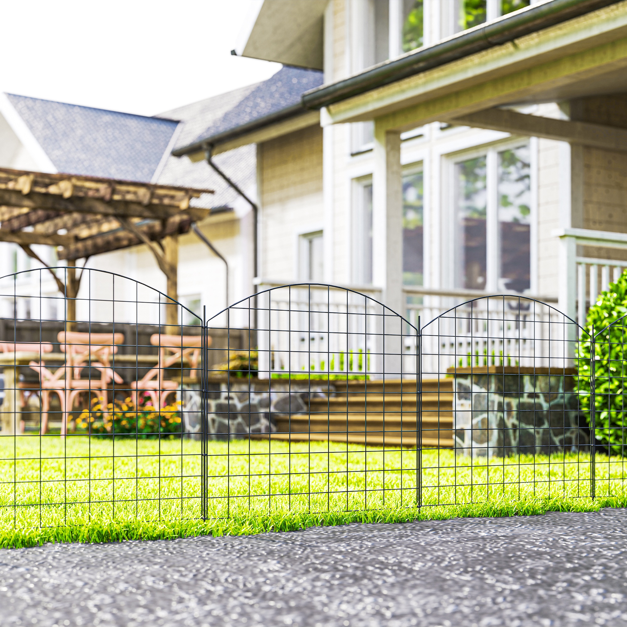 Cubre Vallas Jardin Juego De 22 Piezas Para Estanque, Valla De Jardín,  Estanque, Valla De Jardin Estanque Valla De Jardin Verde Carrera De  Cachorros Recinto Exterior Arco Superior 87239570 Valla Jardin Exterior, image size:2000x2000