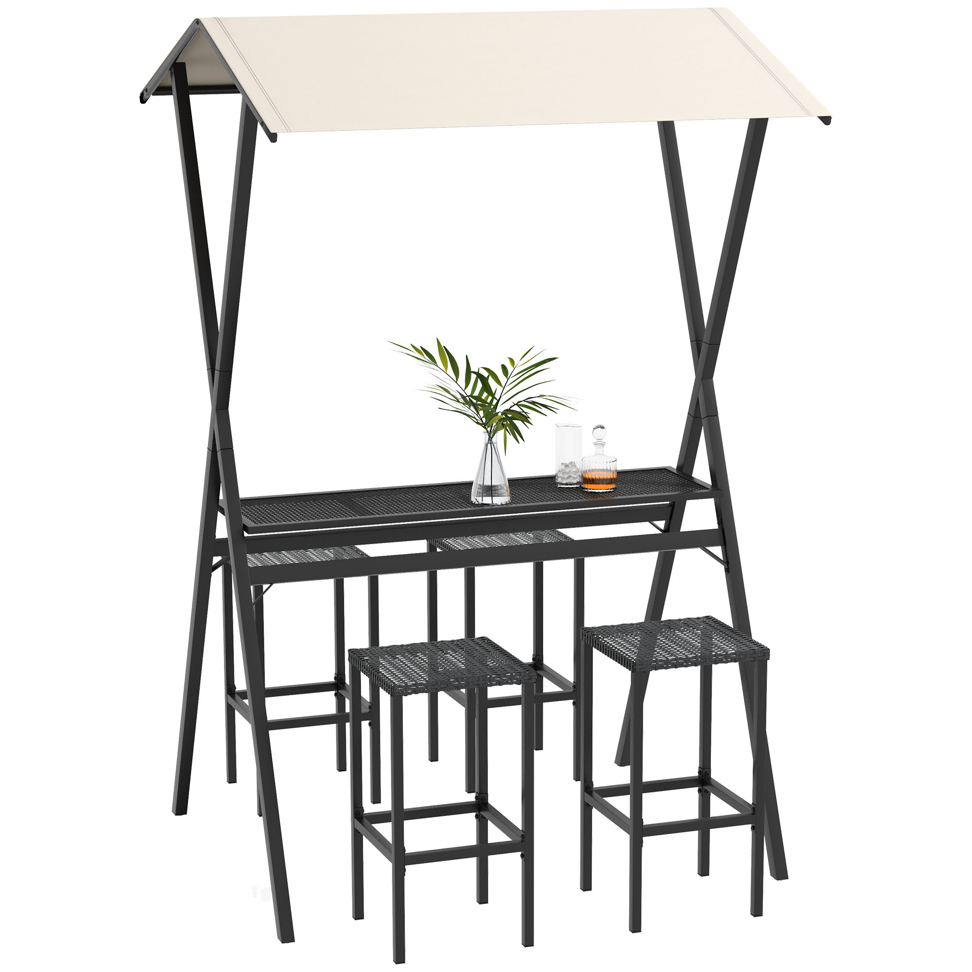 Kit Barista TNCO 22 Pezzi: Set Da Bar Con Supporto E Shaker, Strumenti Per Cocktail, Regalo Ideale Per Principianti (Design Nero)