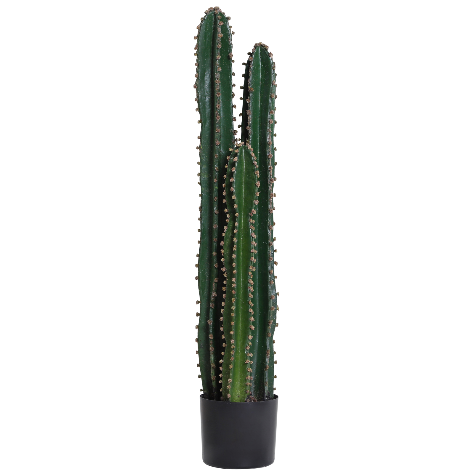 Outsunny Cactus artificial de gran realismo, planta artificial de gran tamaño dim. Ø 17 x 98H cm verde