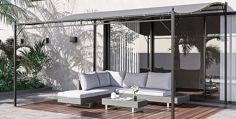 Crea un espacio exterior confortable