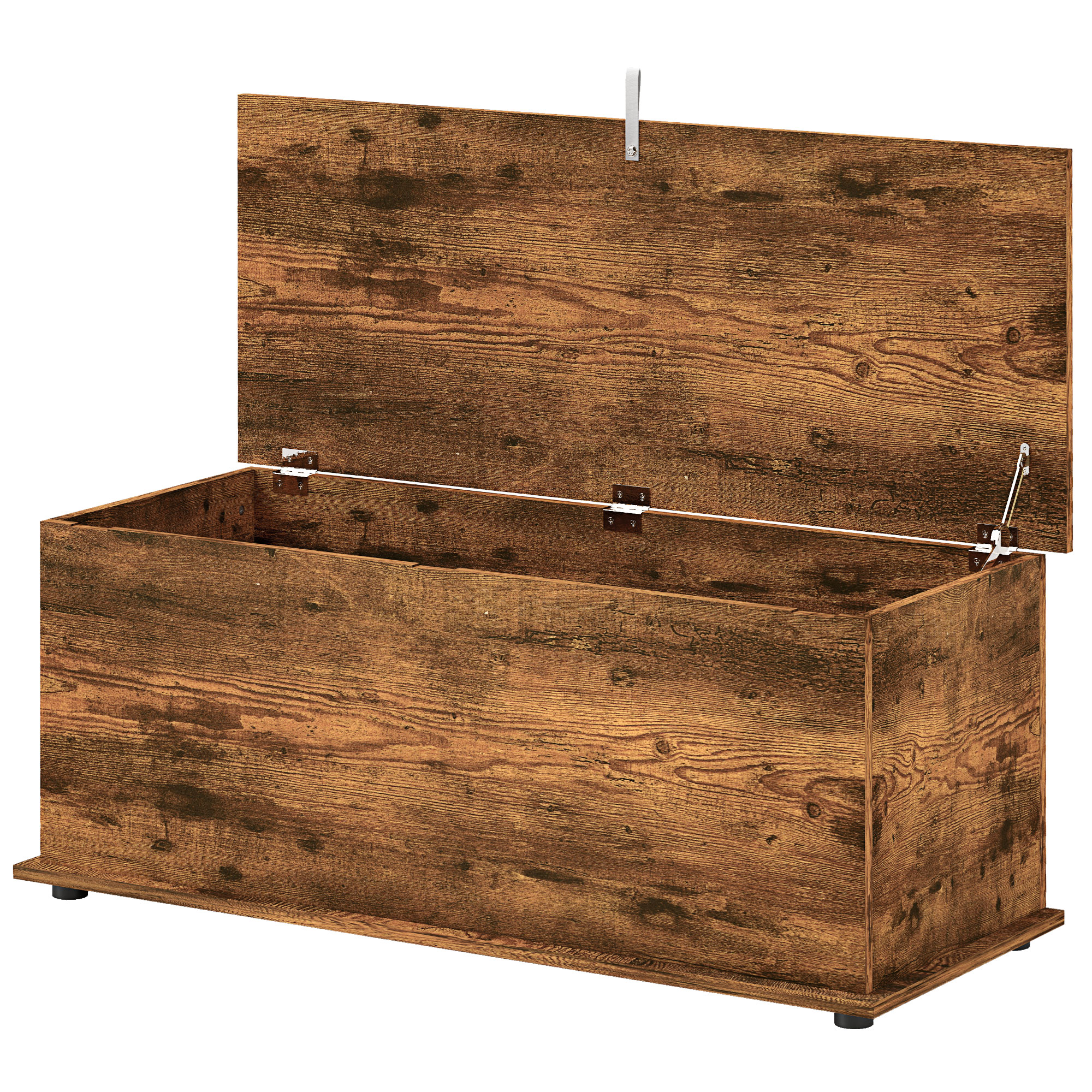 HOMCOM Banquette Coffre Capacité 60 kg pour Chambre à Coucher et Entrée, en Bois, 100x40x40 cm, Marron