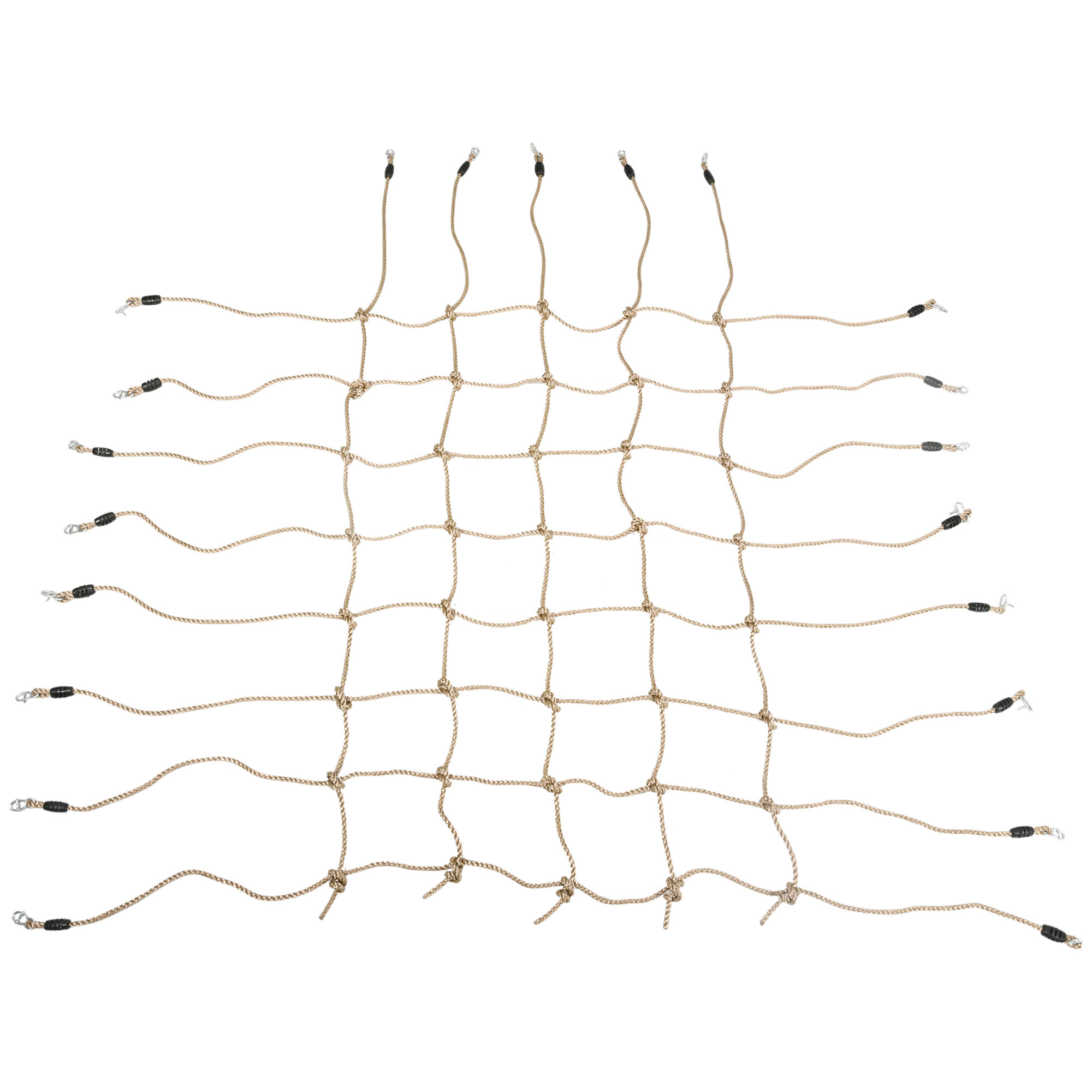 Outsunny Rete d'arrampicata per bambini 3-6 anni rete di protezione per area giochi Ninja percorso ad ostacoli dim. 1,5 x 2 m