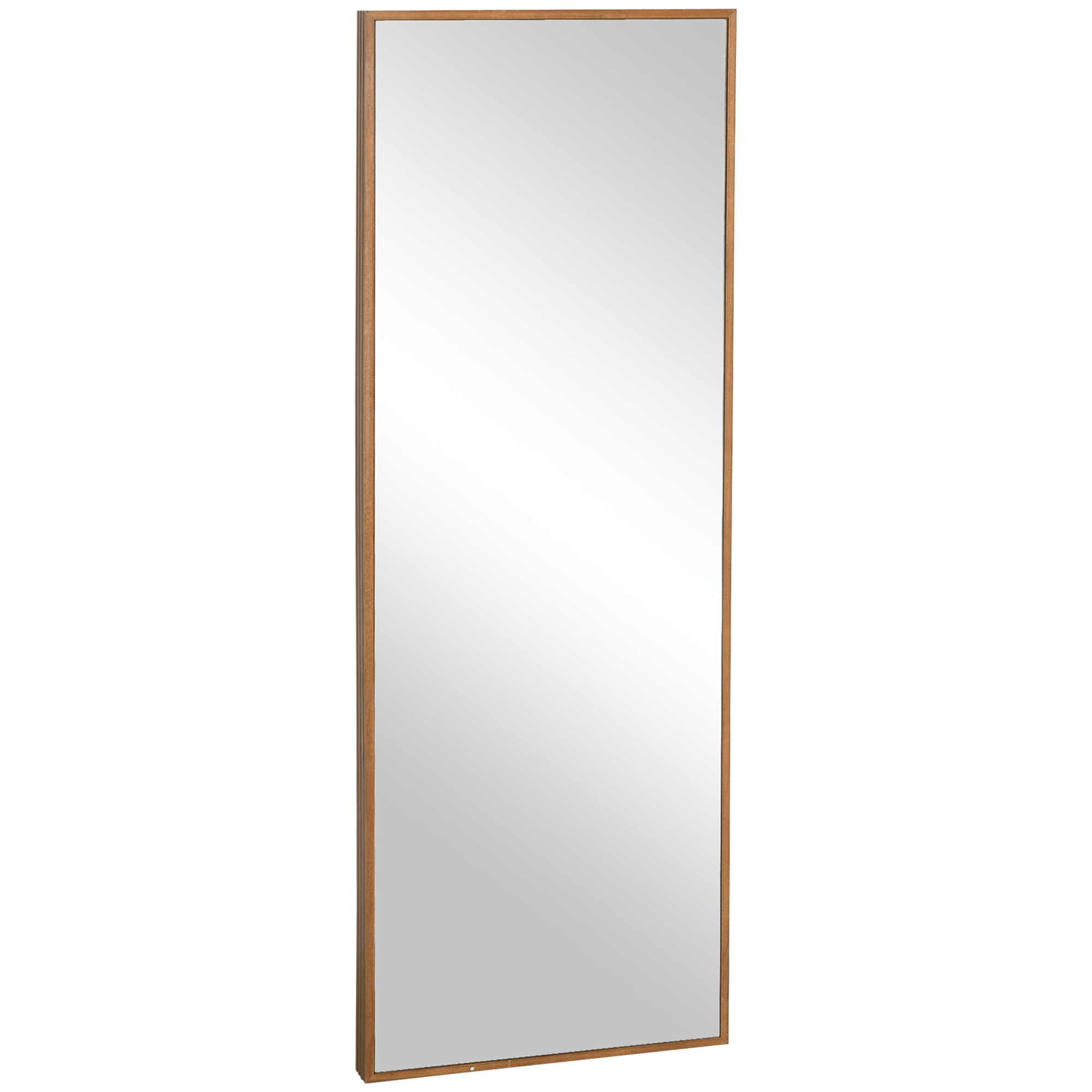 HOMCOM Espelho de Corpo Inteiro de Parede Estilo Moderno Madeira para Sala Dormitório 45x125 cm Aosom Portugal