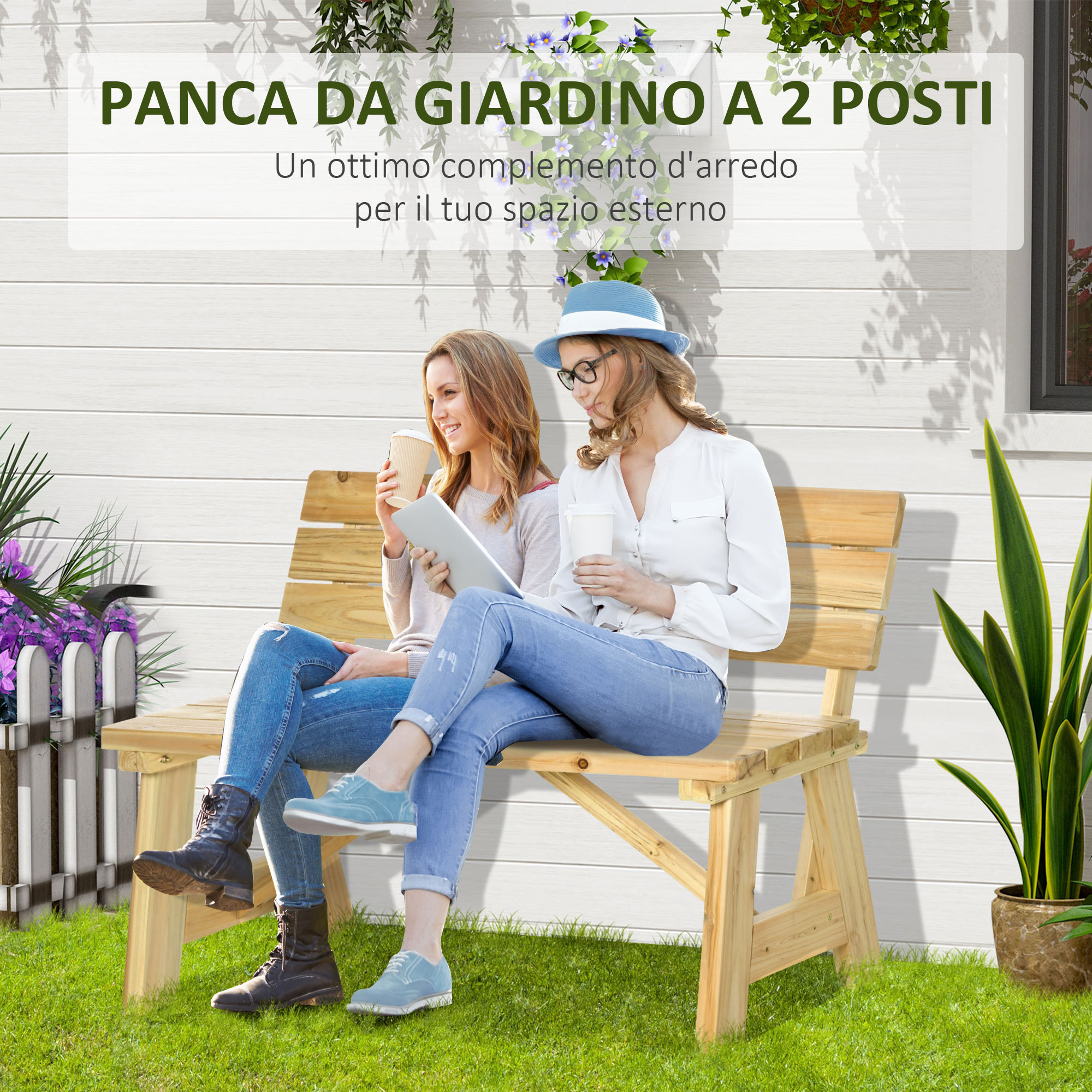 Panchina da Esterno Ferro Verde Panchina da Giardino In Verniciato Antiruggine e Resistente, Panchina Moderna da Parco Per 2 Adulti (7 Colori) (Color : Green, Size : 1.2m