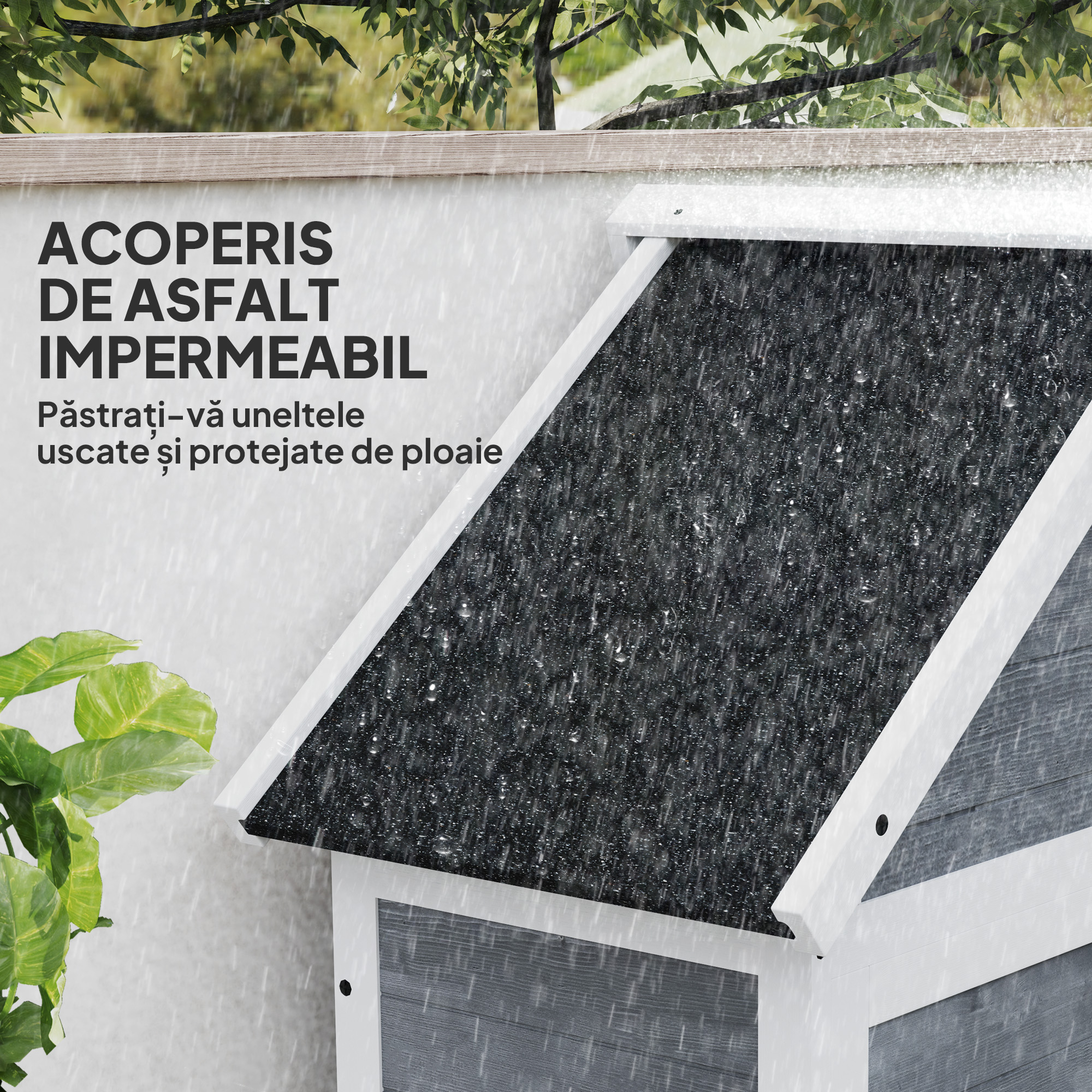  sopron pentru Unelte de Gradina cu Dulapior si Rafturi Reglabile, 89x51x182 cm, Gri Deschis [5]