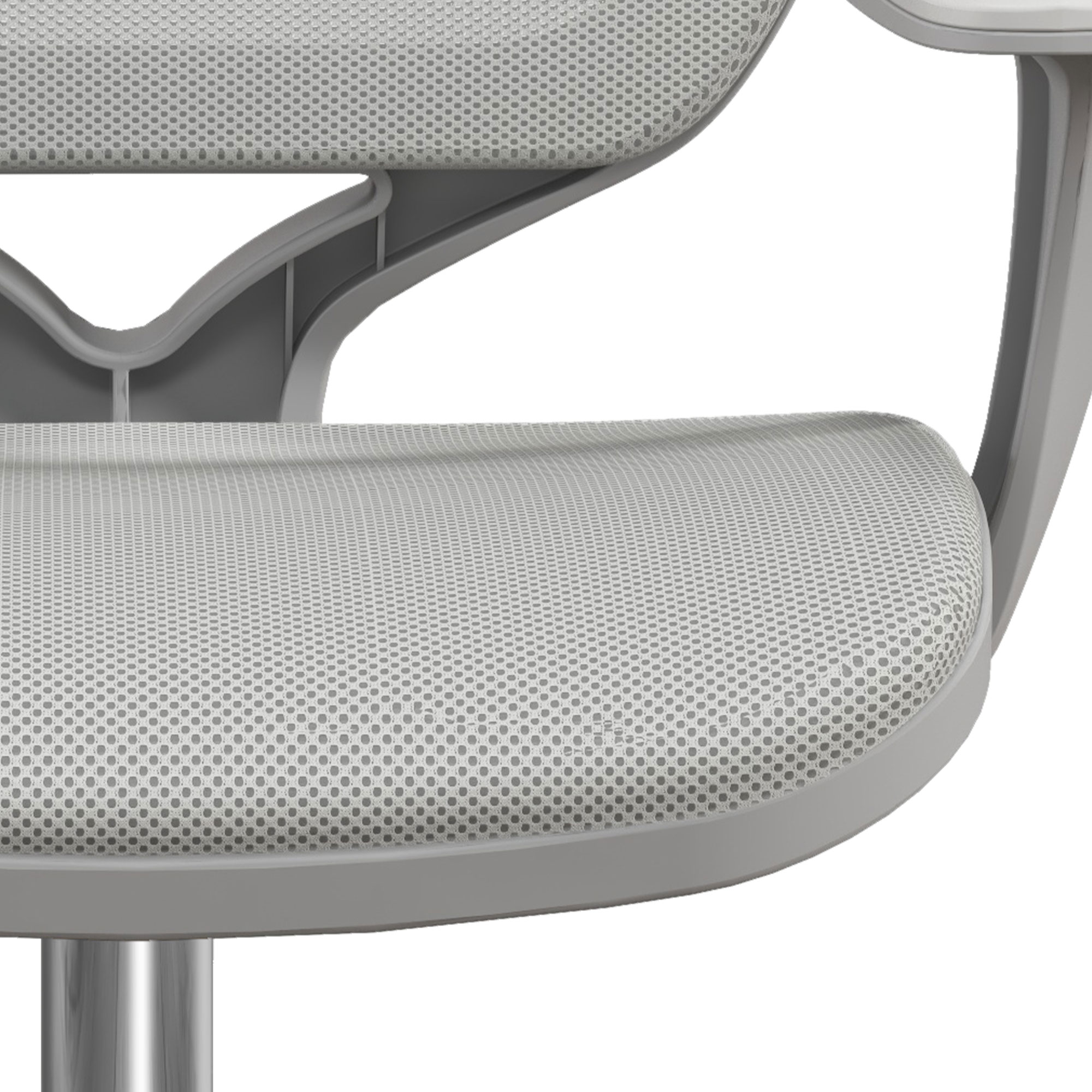Vinsetto 44-56cm Mesh Back Office Chair Grey 8