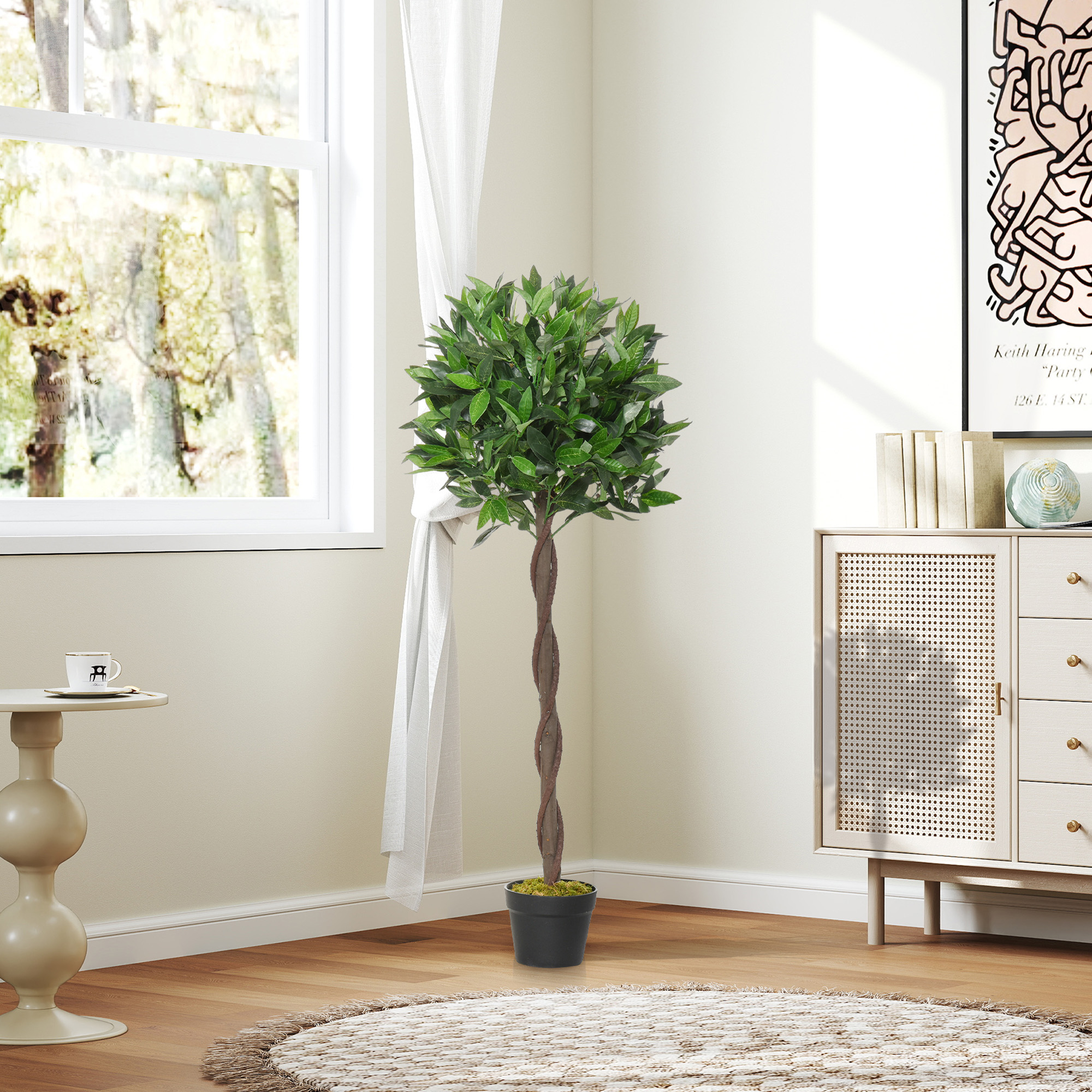 Zhenju 2 Alberi Di Cedro Artificiali 1,5m, Resistenti UV, Finto Cipresso In Vaso Per Esterno E Giardino - 3