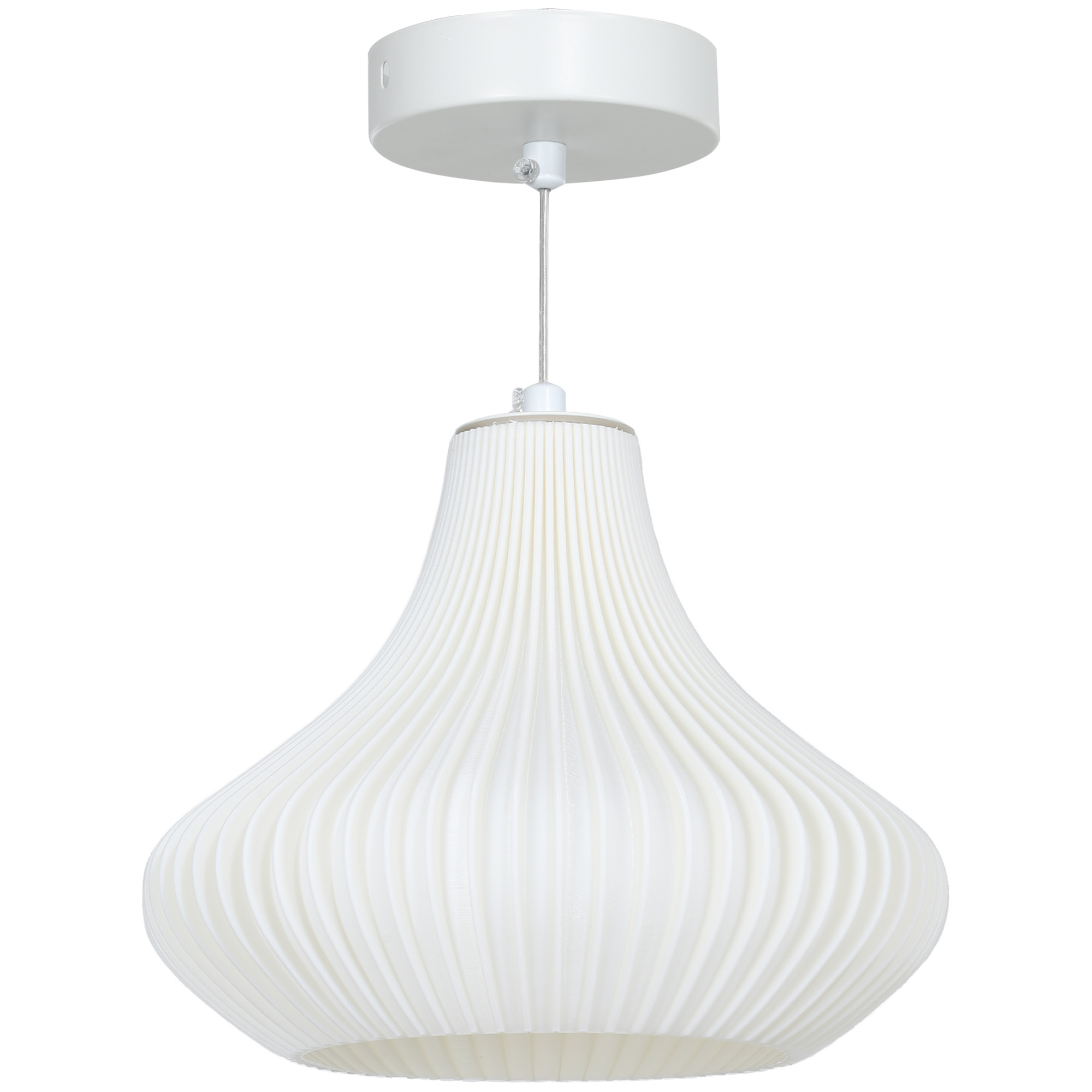 HOMCOM Lámpara de Techo LED Moderna Ø22x18 cm con Pantalla de Impresión 3D Luz Cálida de 3000K para Salón Dormitorio o Cocina