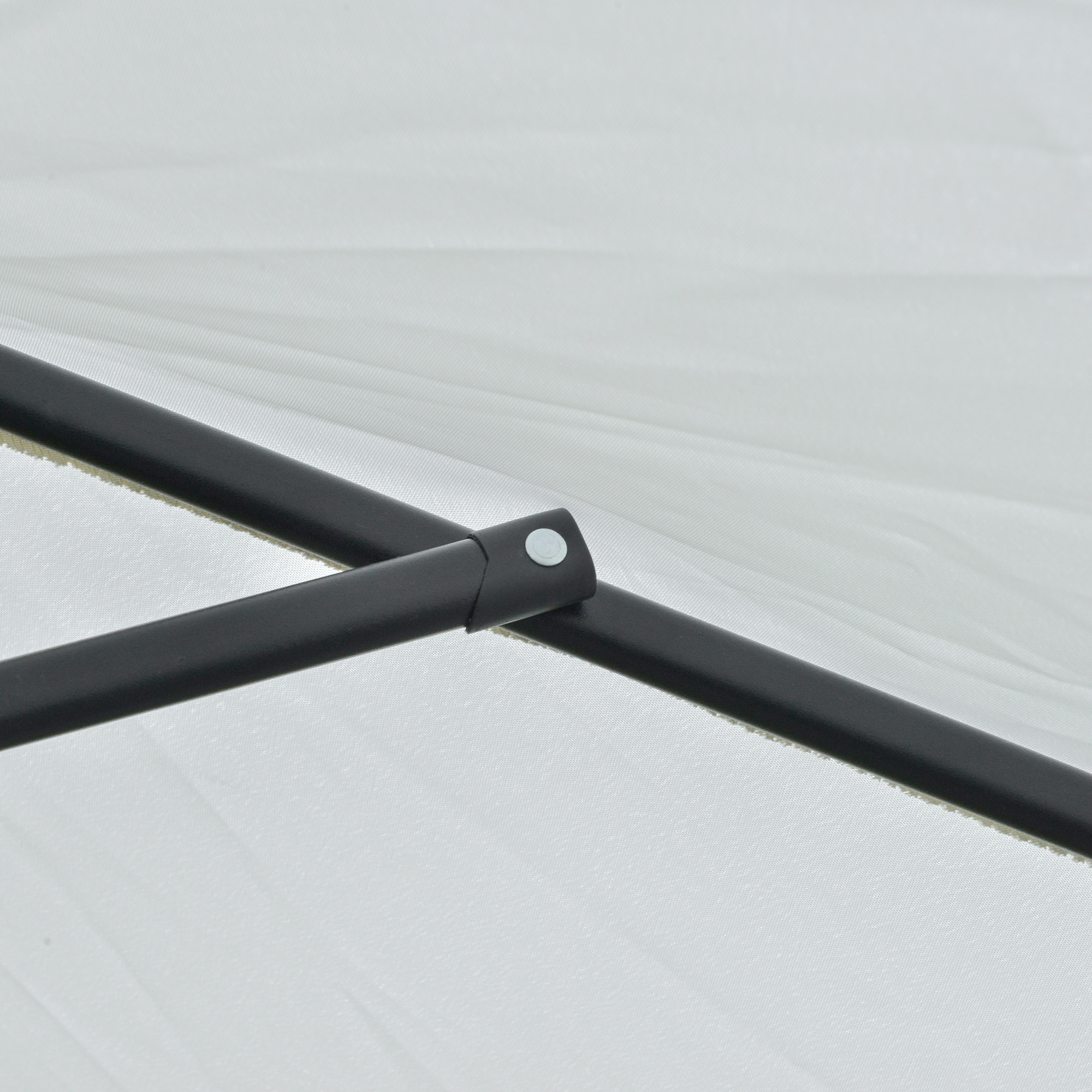  Umbrela de Gradina Reglabila cu manivela din otel , Alb Crem Φ230cm [8]