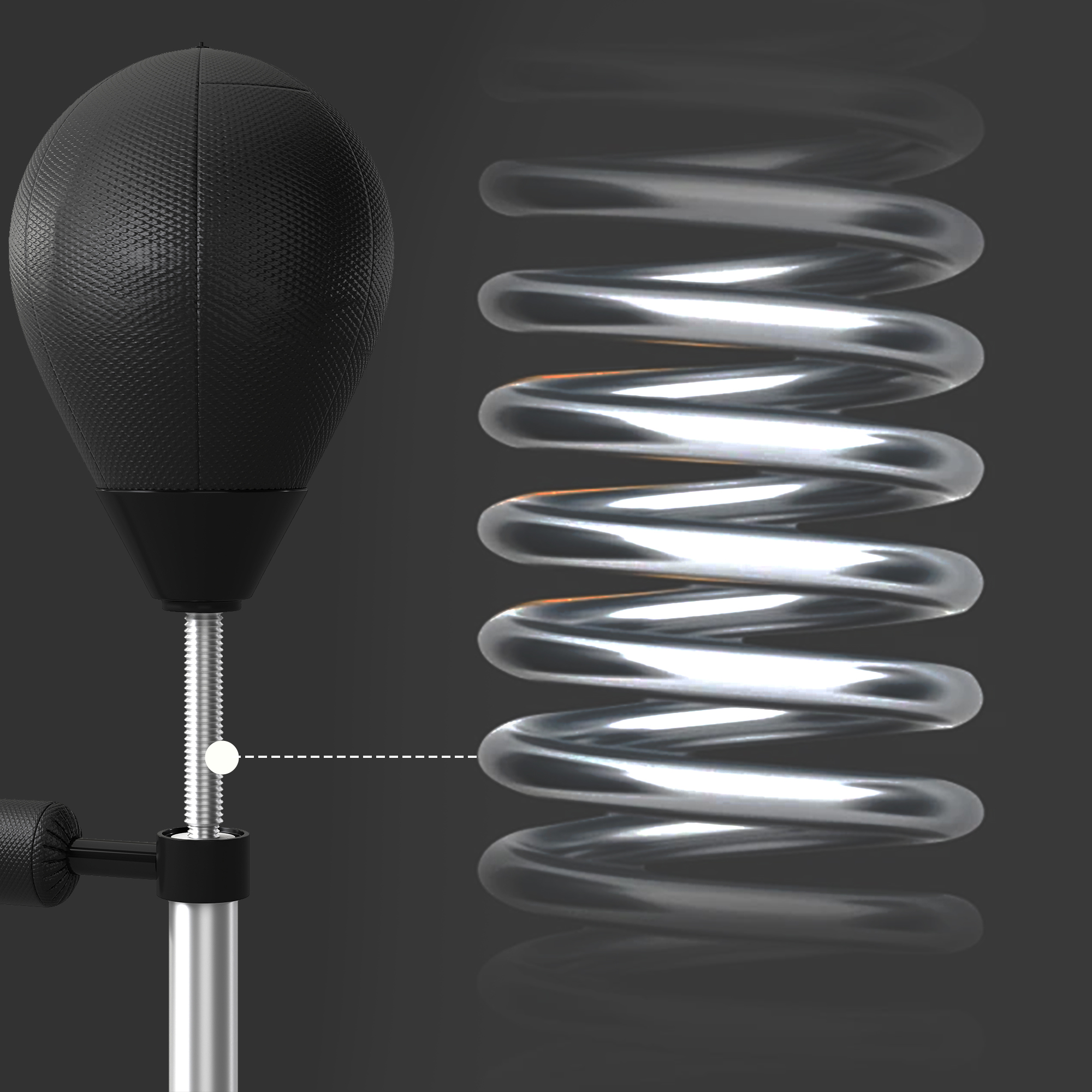 Palla da Boxe Altezza Regolabile Fino a 120H cm Punching Ball per Bambini