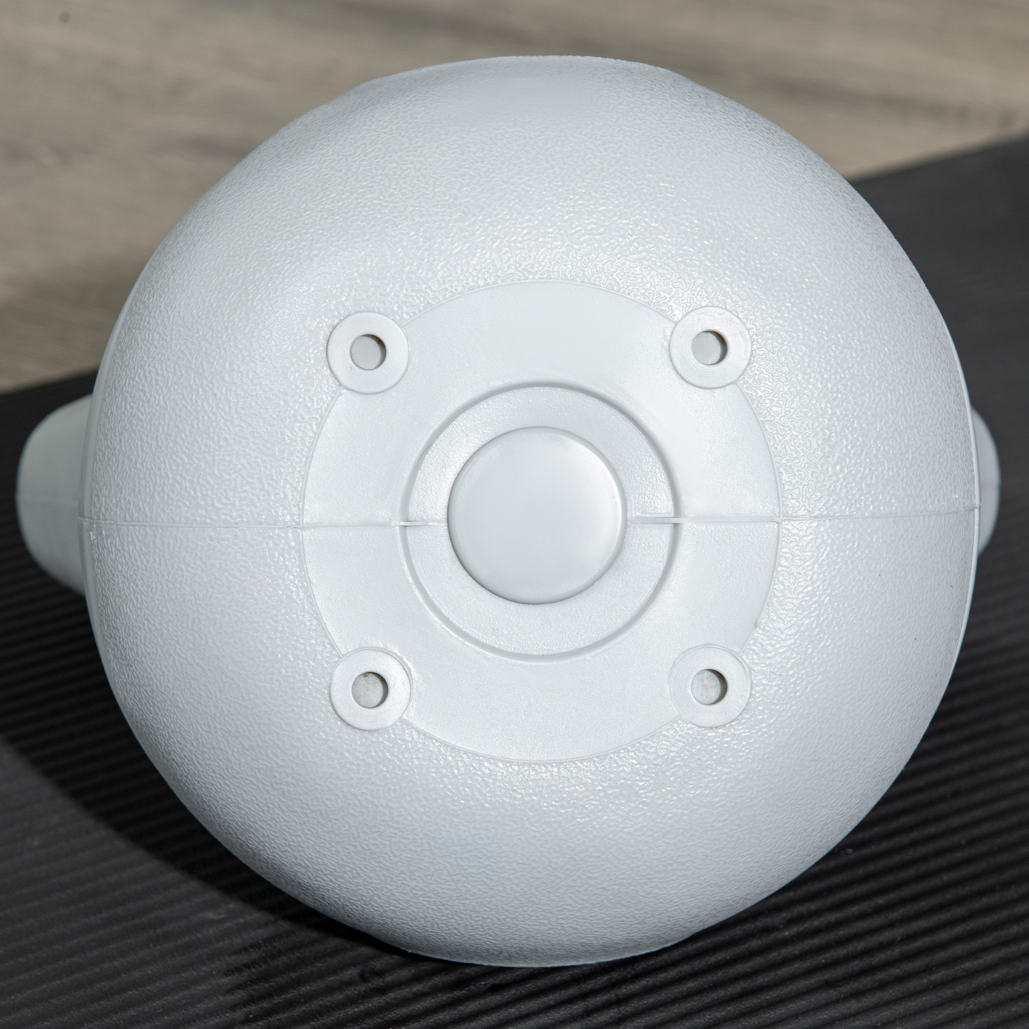 SPORTNOW Kettlebell, 4kg Kettle Bells with Handle for Home Gym Weight Lifting and Strength Training, Yellow and Grey 9