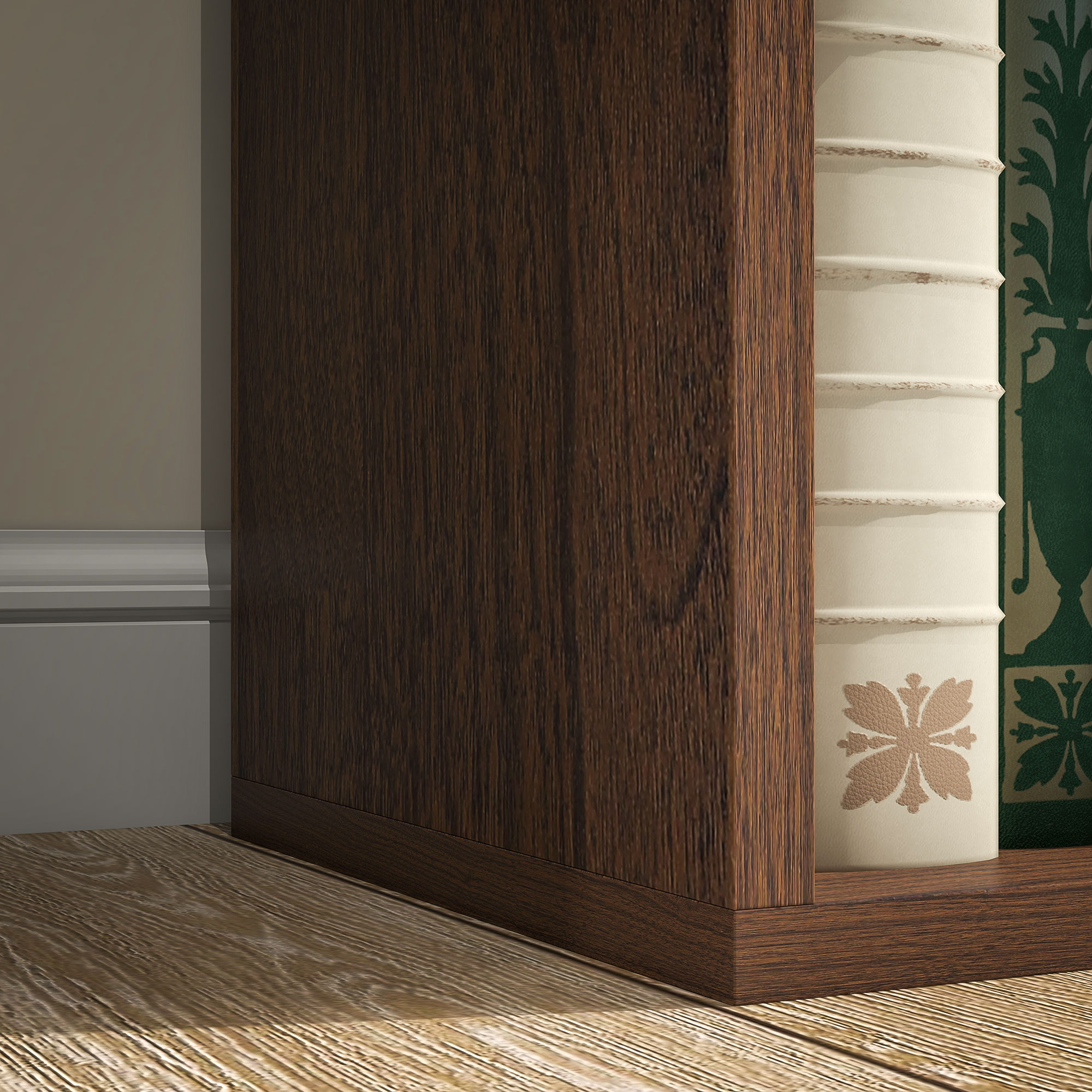  Biblioteca cu 7 Suporturi Diferite, 50x24x106 cm, Maro Rustic [8]