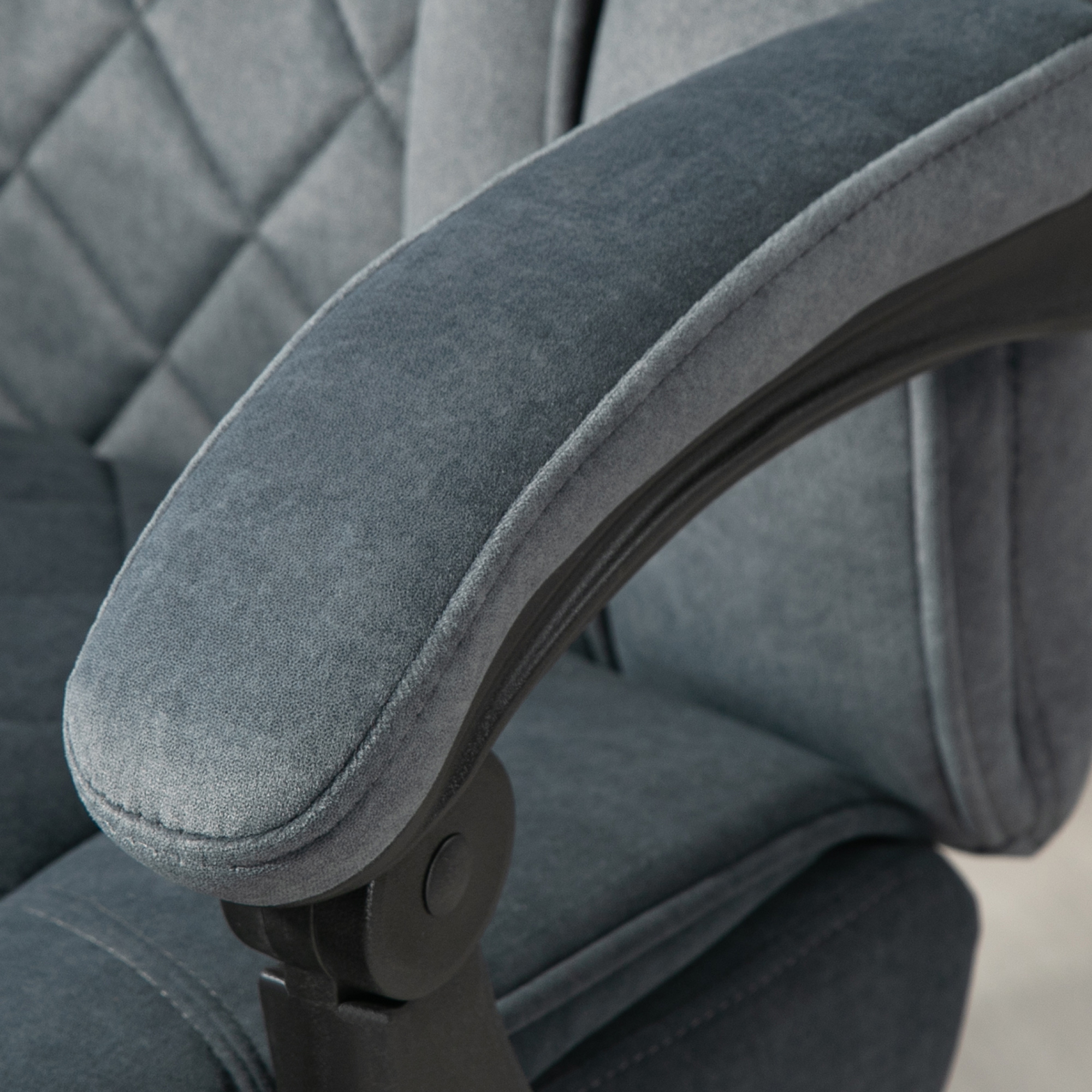 Vinsetto Massage Office Chair, Heated Reclining Computer Chair with Adjustable Height and Footrest, Dark Grey 9