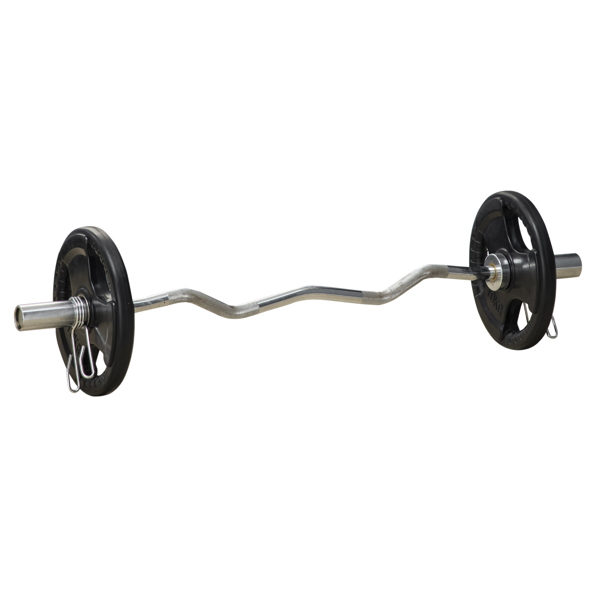 SPORTNOW Hantelscheiben 2er-Set Tri-Grip 2 x 10 KG gummierte Olympiascheiben bodenschonend 5 cm Bohrung drei Griffe für Krafttraining Aosom.de