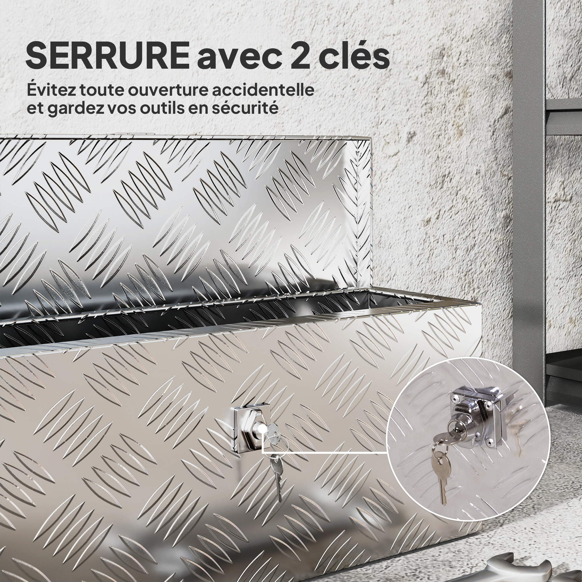Valise Valise Coffret Bois Metal serrure moraillon de verrouillage à