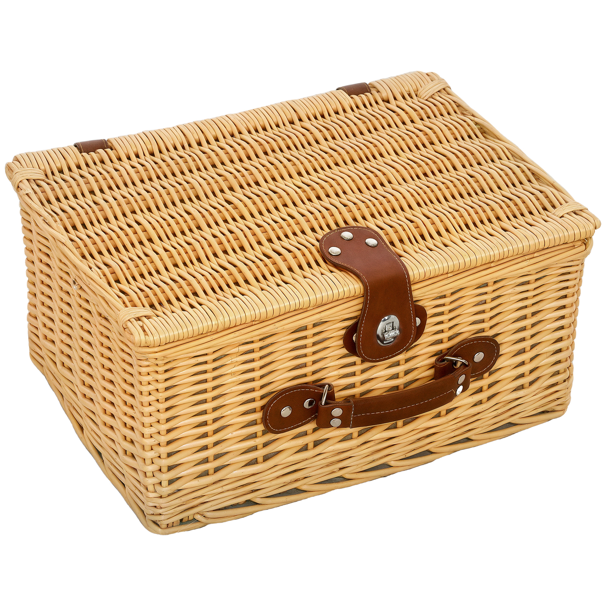 Cos picnic Outsunny maro deschis | Aosom Romania