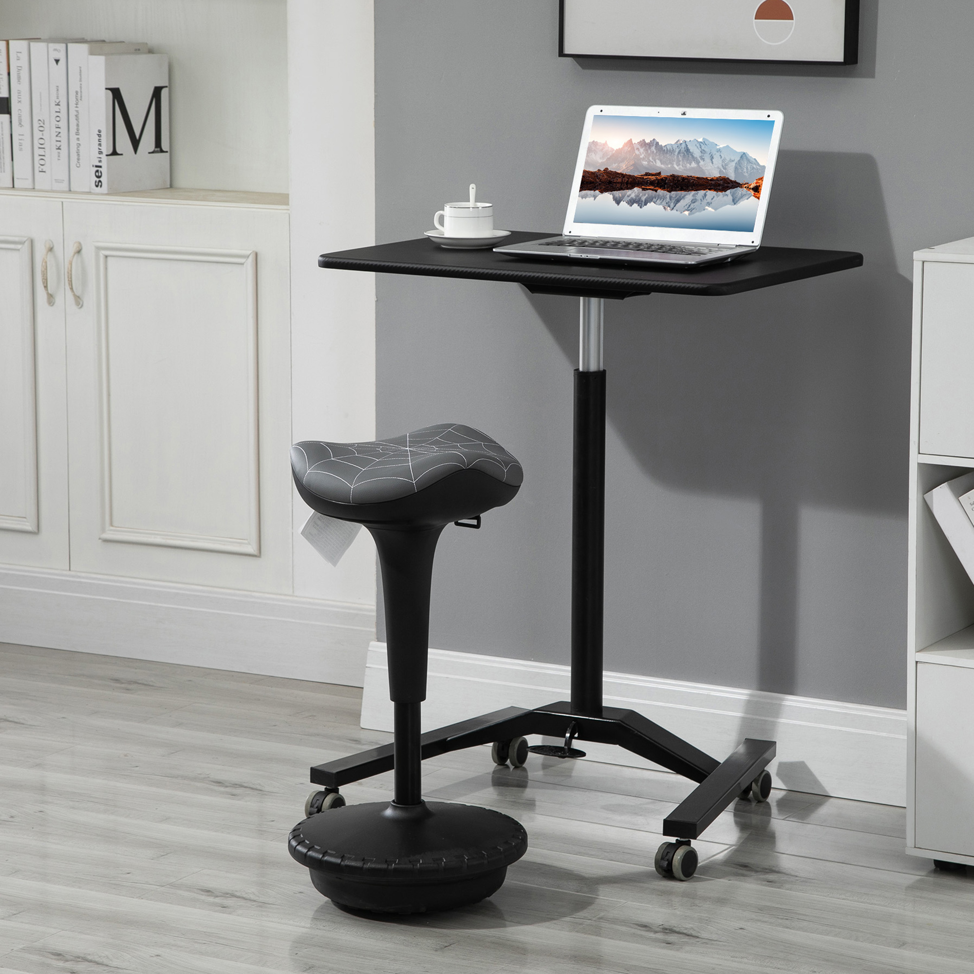 Vinsetto Bürohocker mit Schwenkfunktion, ergonomischer Hocker, höhenverstel günstig online kaufen