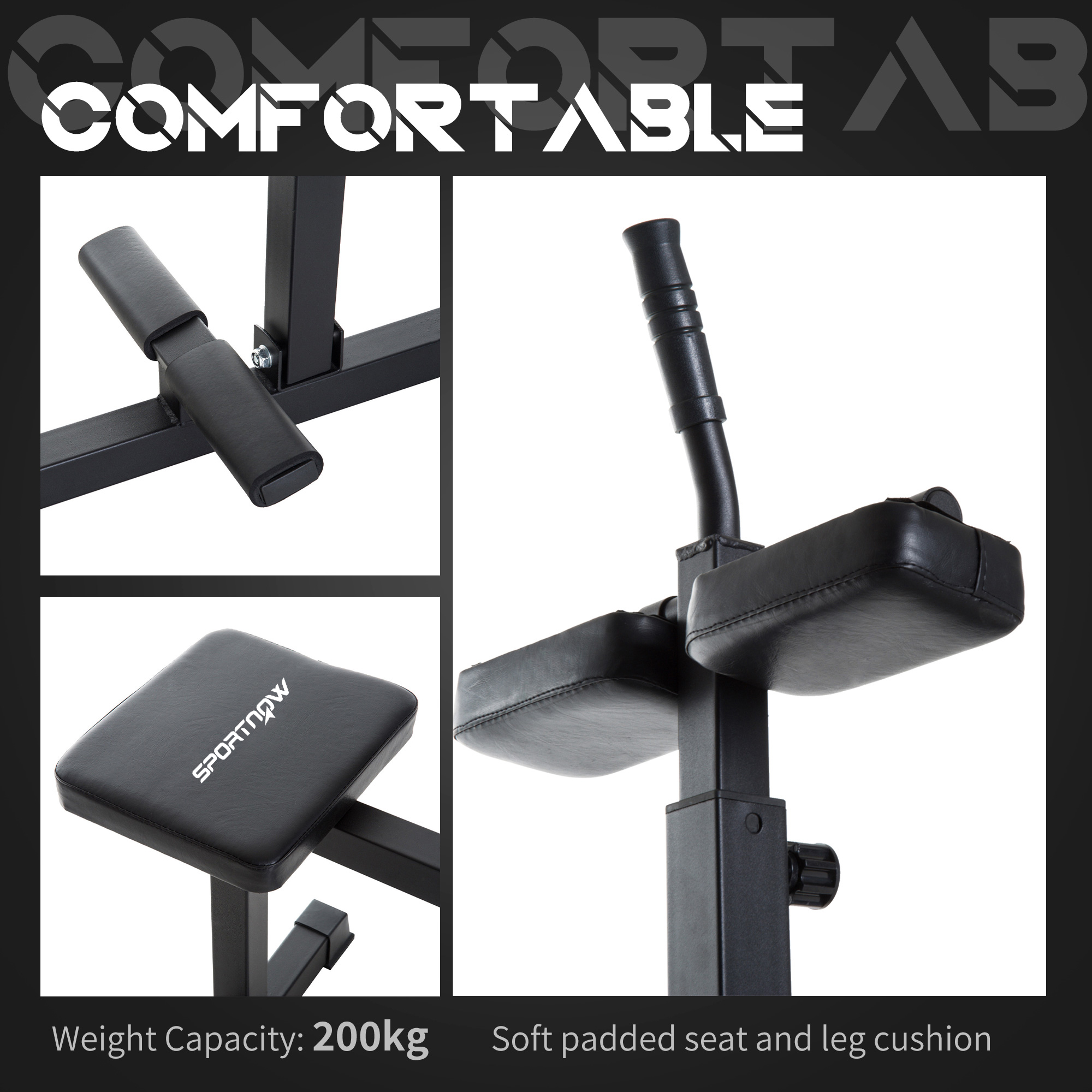 SPORTNOW Seated Leg Extension Machine, Adjustable Leg Raise Machine and Curl Machine with Plate Loaded for Hip, Lower Body and Home Gym Workout 6