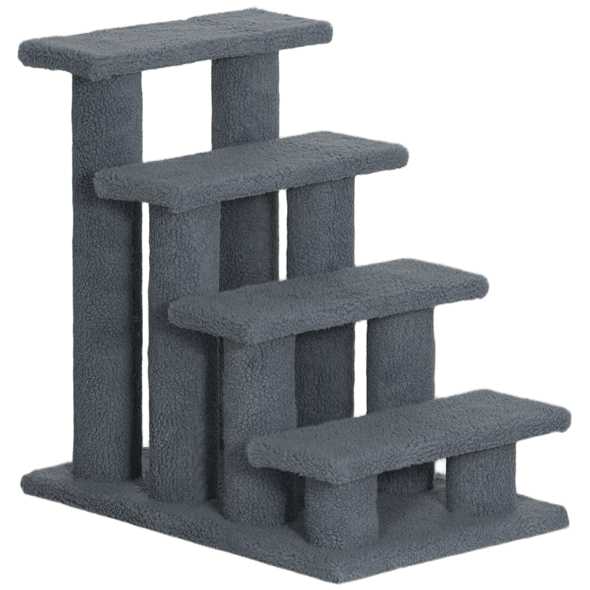 PawHut Wooden Bird Table Free Standing Feeder Garden Sheltered Feeding Station Parrot Stand Birdhouse Φ40x113cm