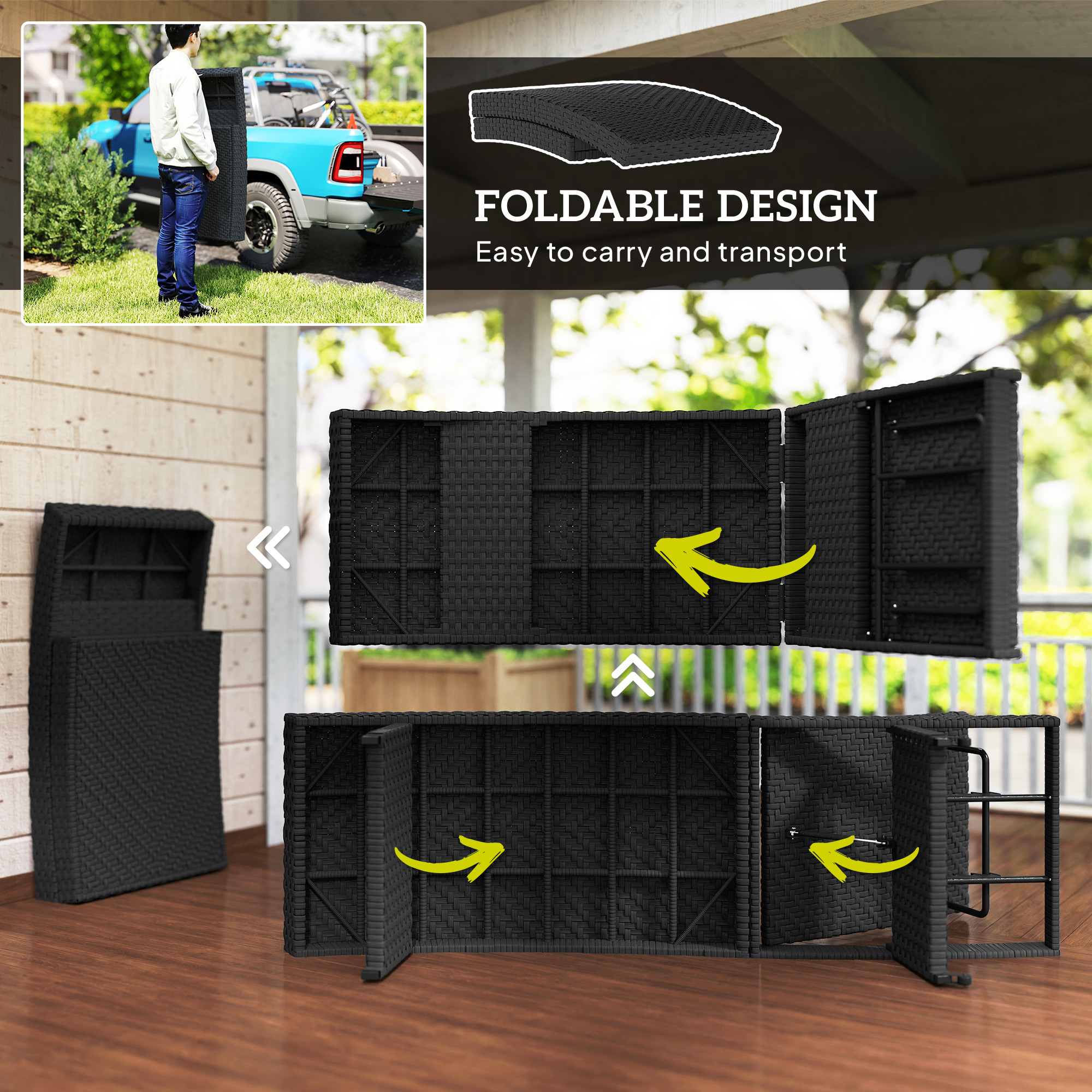 Outsunny Outdoor PE Rattan Wicker Sun Chaise Lounger Recliner Garden Chair With 5 Level Adjustable Backrest And 2~17ahc4a75vg01