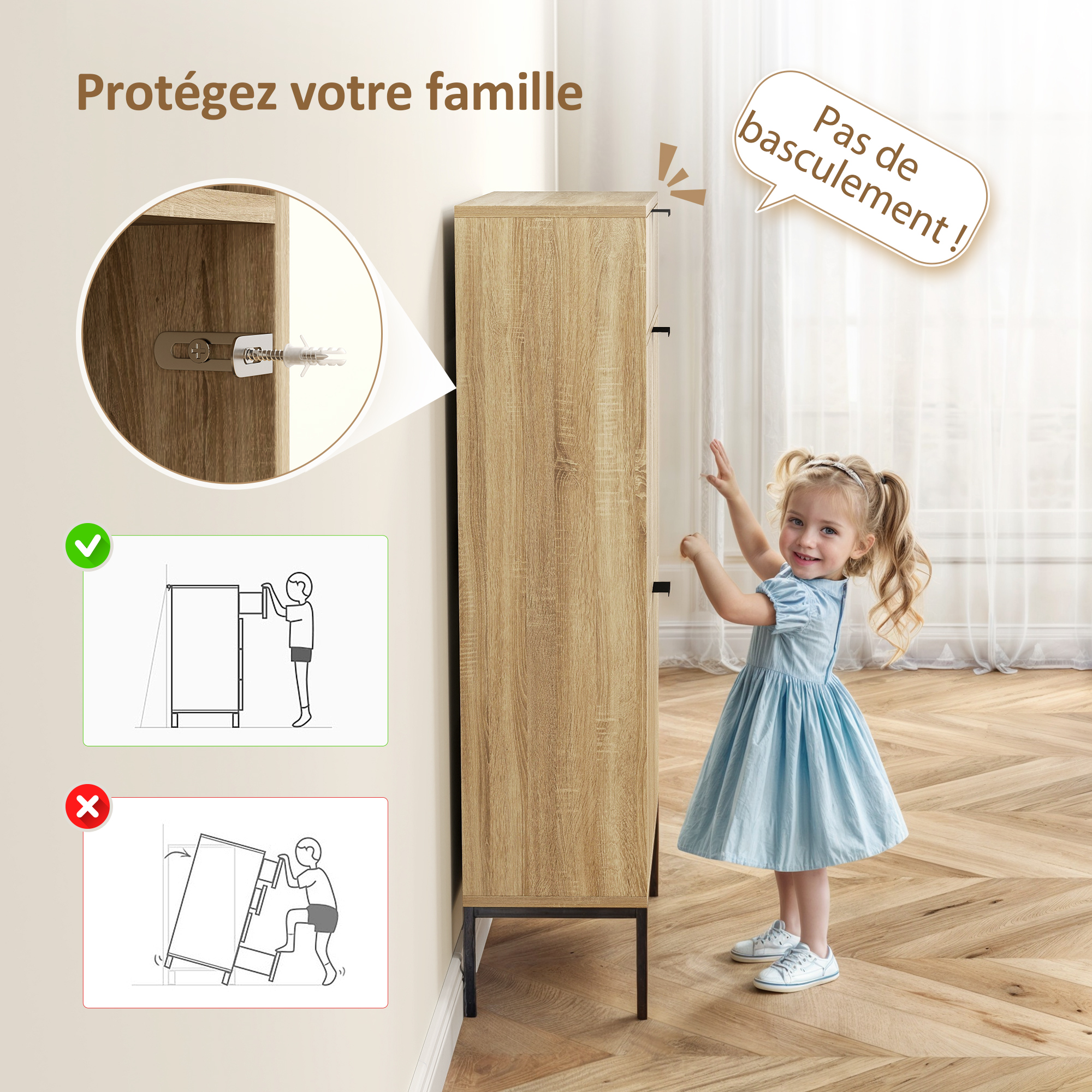 HOMCOM Meuble à Chaussures 8 Paires – Design Chêne Chevrons Moderne, Étagères Ajustables, Tiroir Coulissant & 2 Compartiments Basculants, Meuble Entrée Étroit 60x24x105,5 Cm